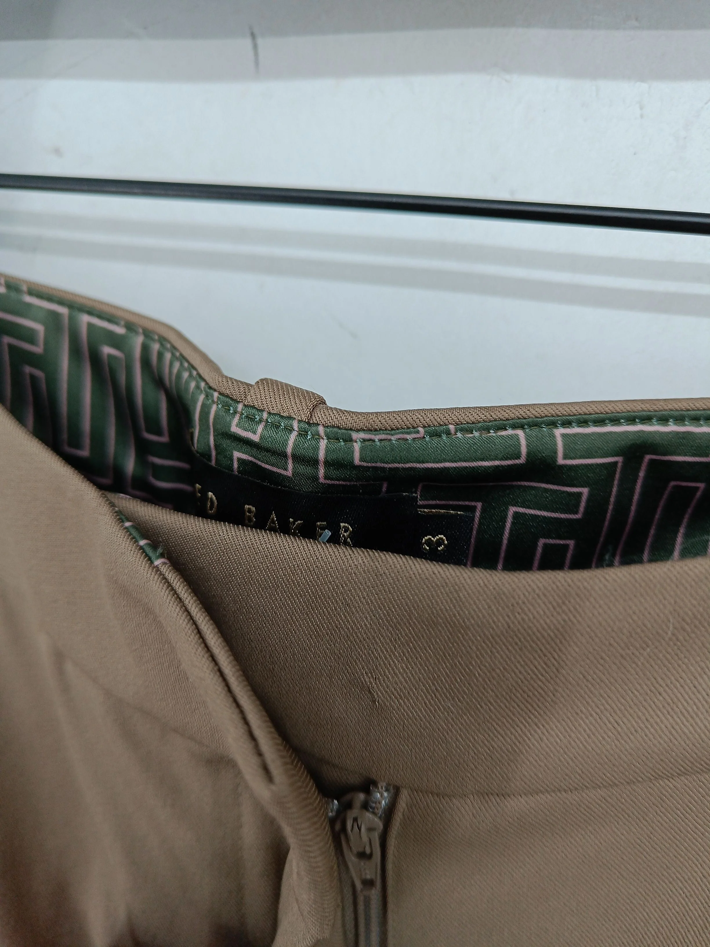 Ted Baker Women's Trousers M Tan Polyester - Image 5