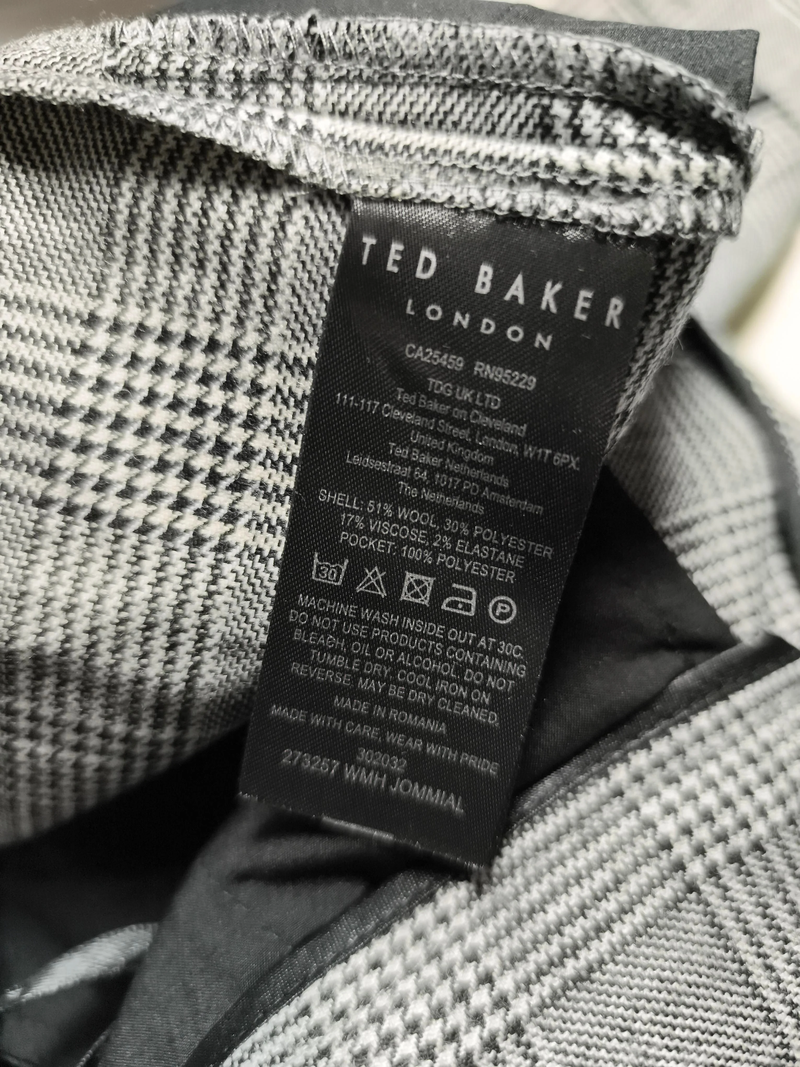 Ted Baker Women's Trousers UK 10 Grey Wool - Image 6