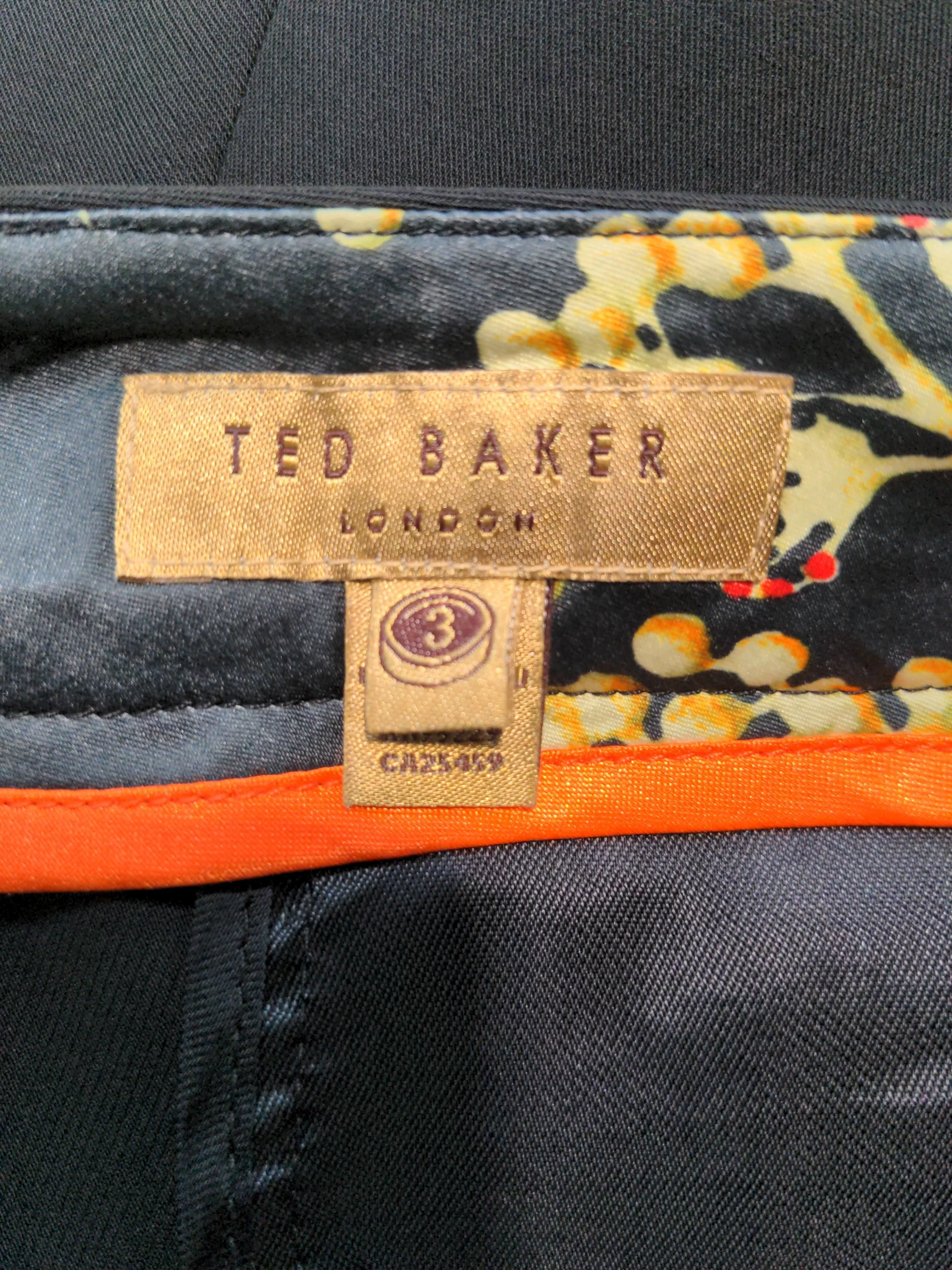 Ted Baker Women's Trousers UK 12 Black Polyester with Elastane Tapered Chino - Image 5