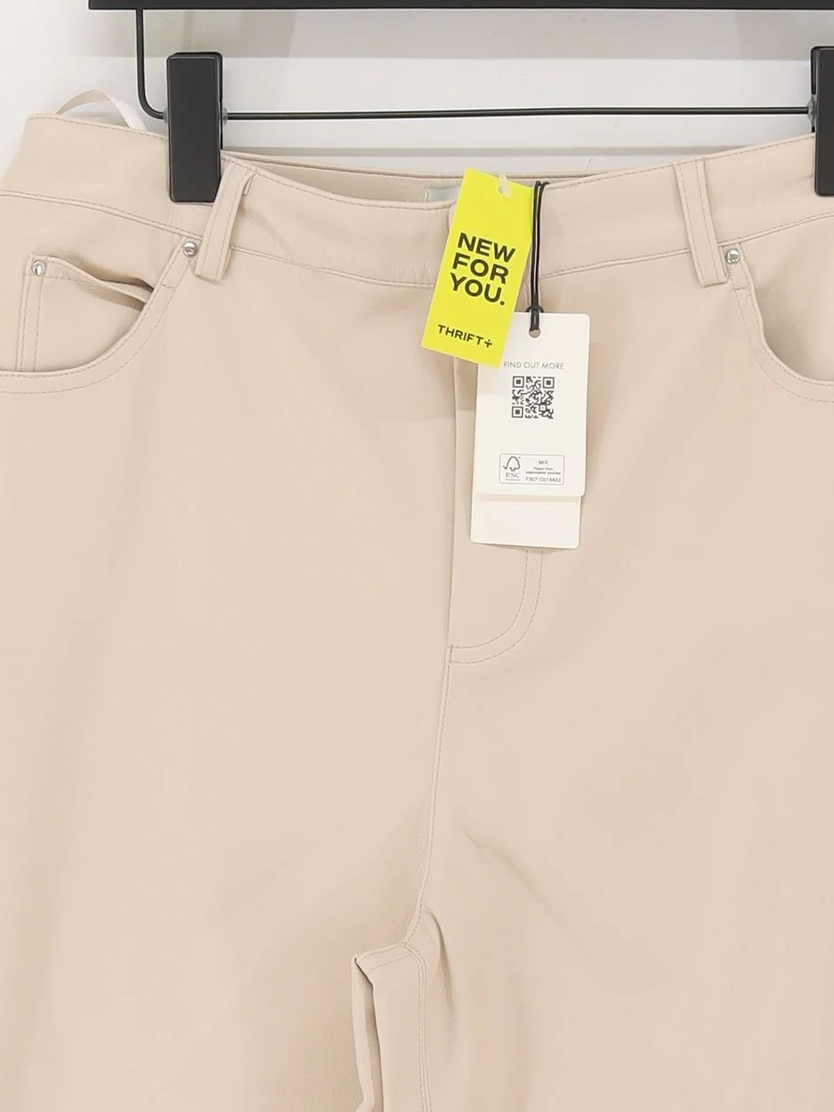 Ted Baker Women's Trousers UK 12 Cream Other with Polyester Chino New with tags - Image 3
