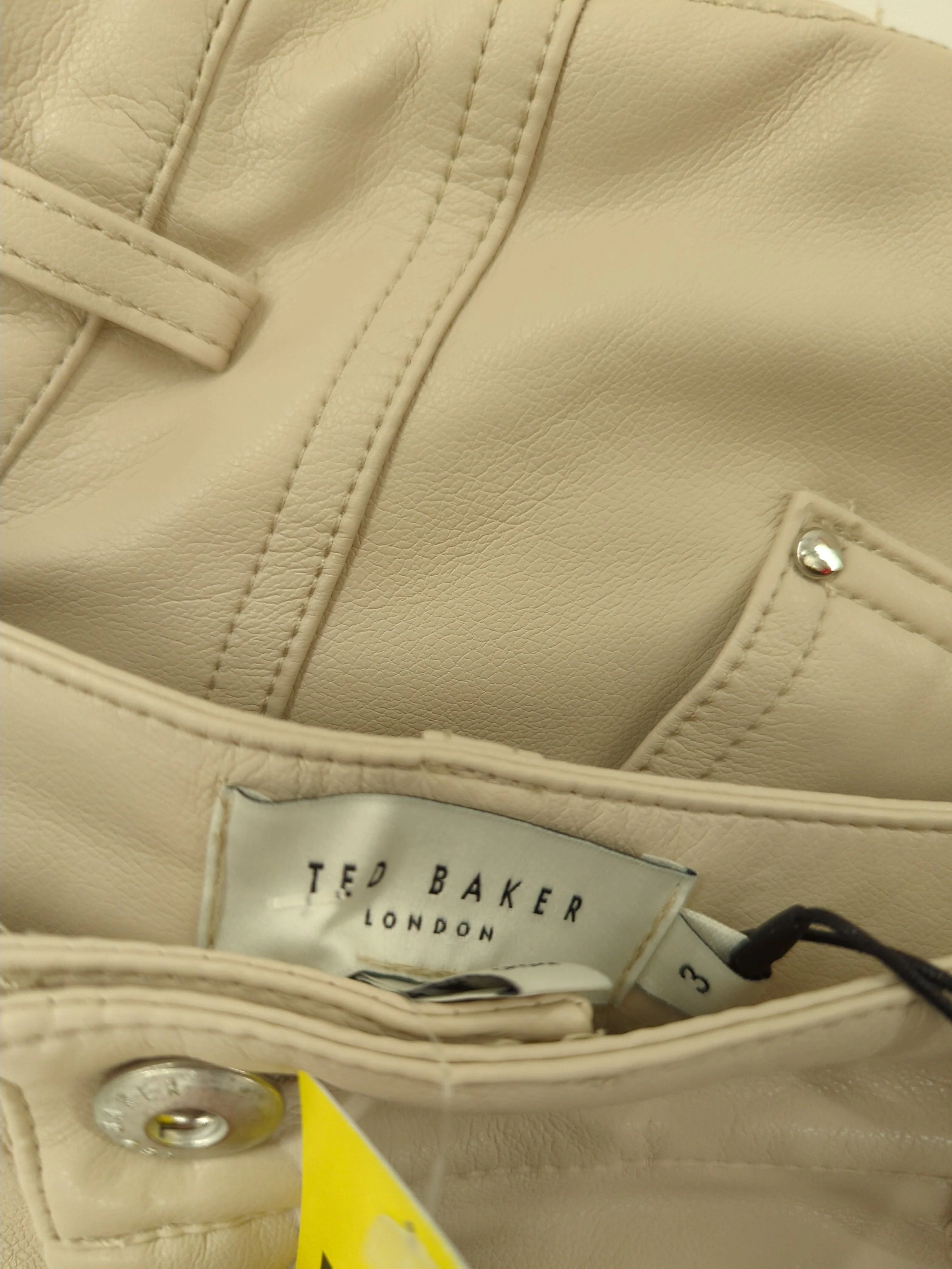 Ted Baker Women's Trousers UK 12 Cream Other with Polyester Chino New with tags - Image 5