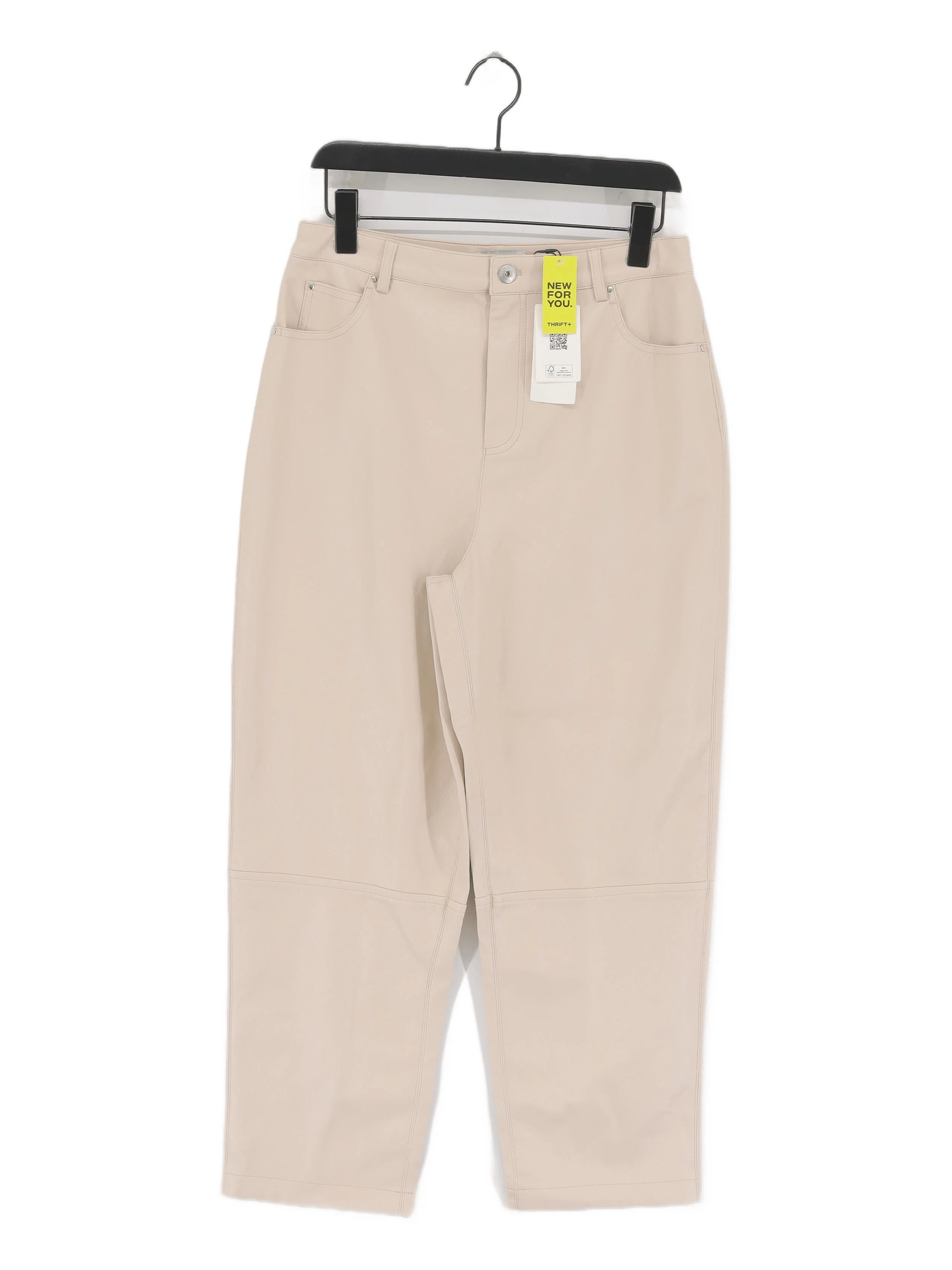 Ted Baker Women's Trousers UK 12 Cream Other with Polyester Chino New with tags