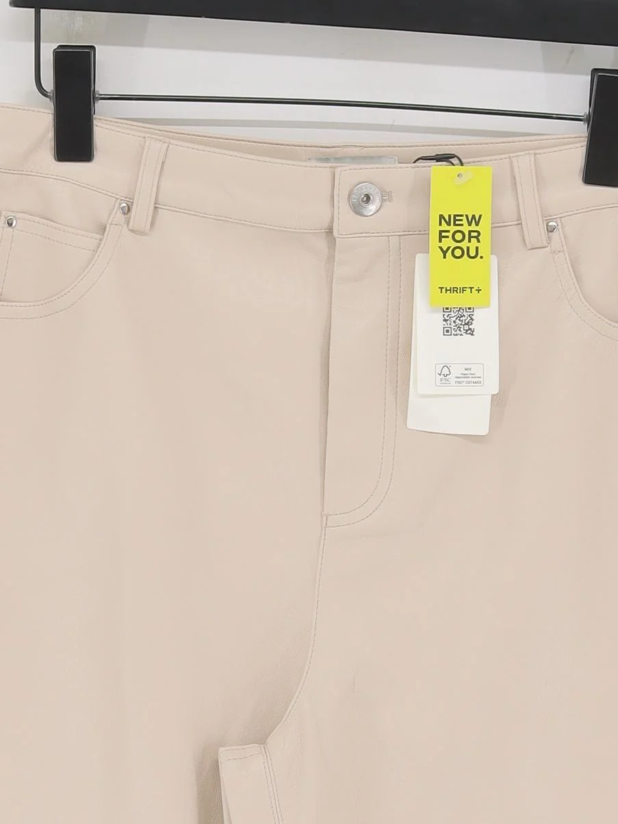 Ted Baker Women's Trousers UK 12 Cream Other with Polyester Chino New with tags - Image 3