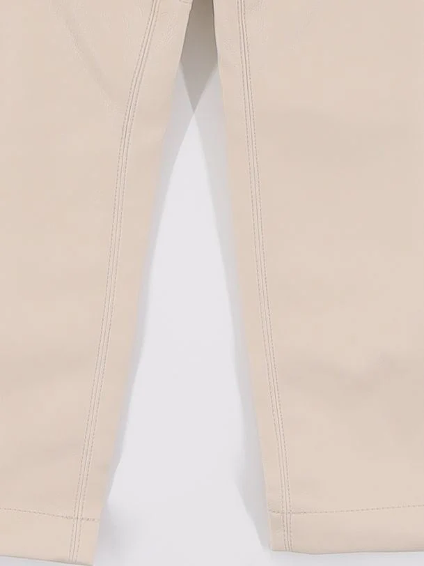Ted Baker Women's Trousers UK 12 Cream Other with Polyester Chino New with tags - Image 4