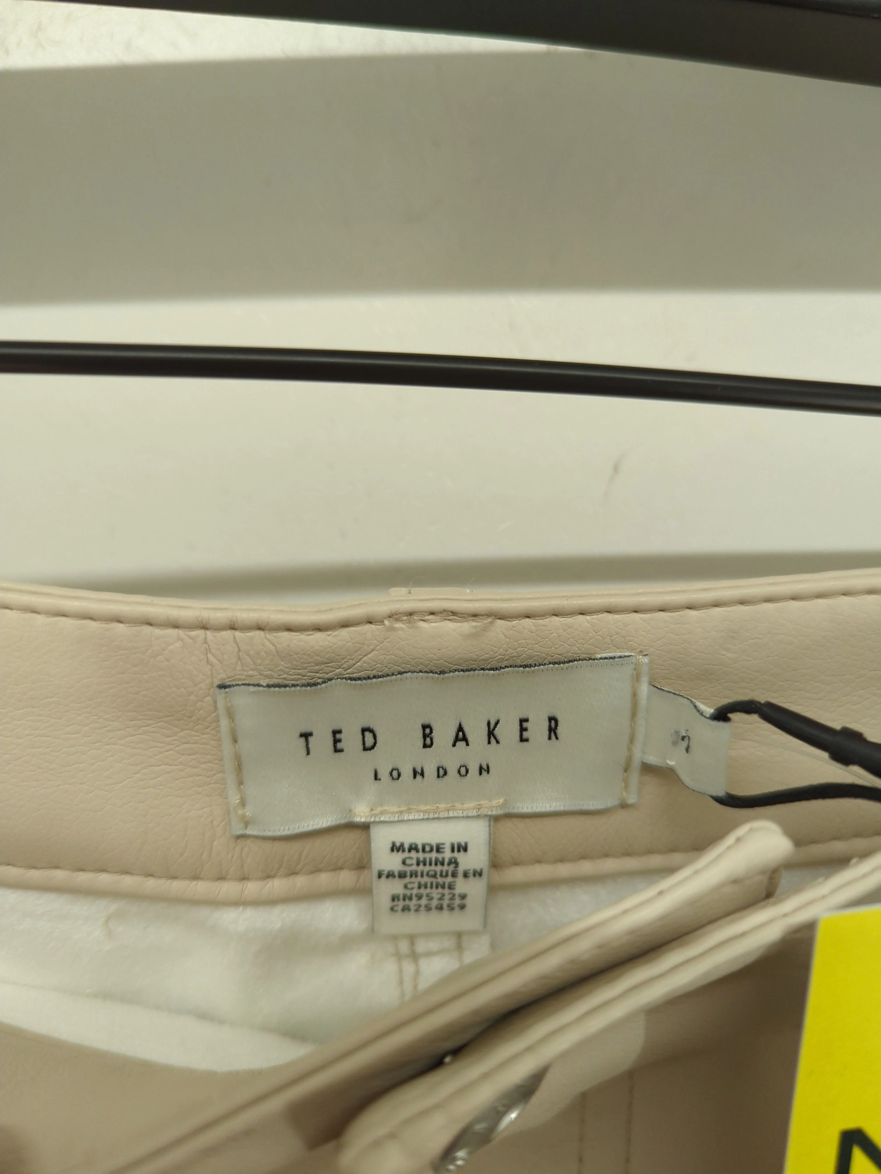Ted Baker Women's Trousers UK 12 Cream Other with Polyester Chino New with tags - Image 5
