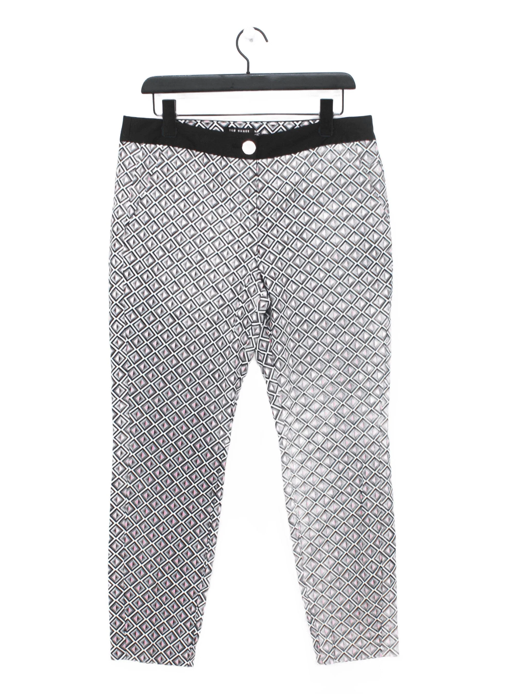 Ted Baker Women's Trousers UK 12 Multi Polyester with Elastane Cropped