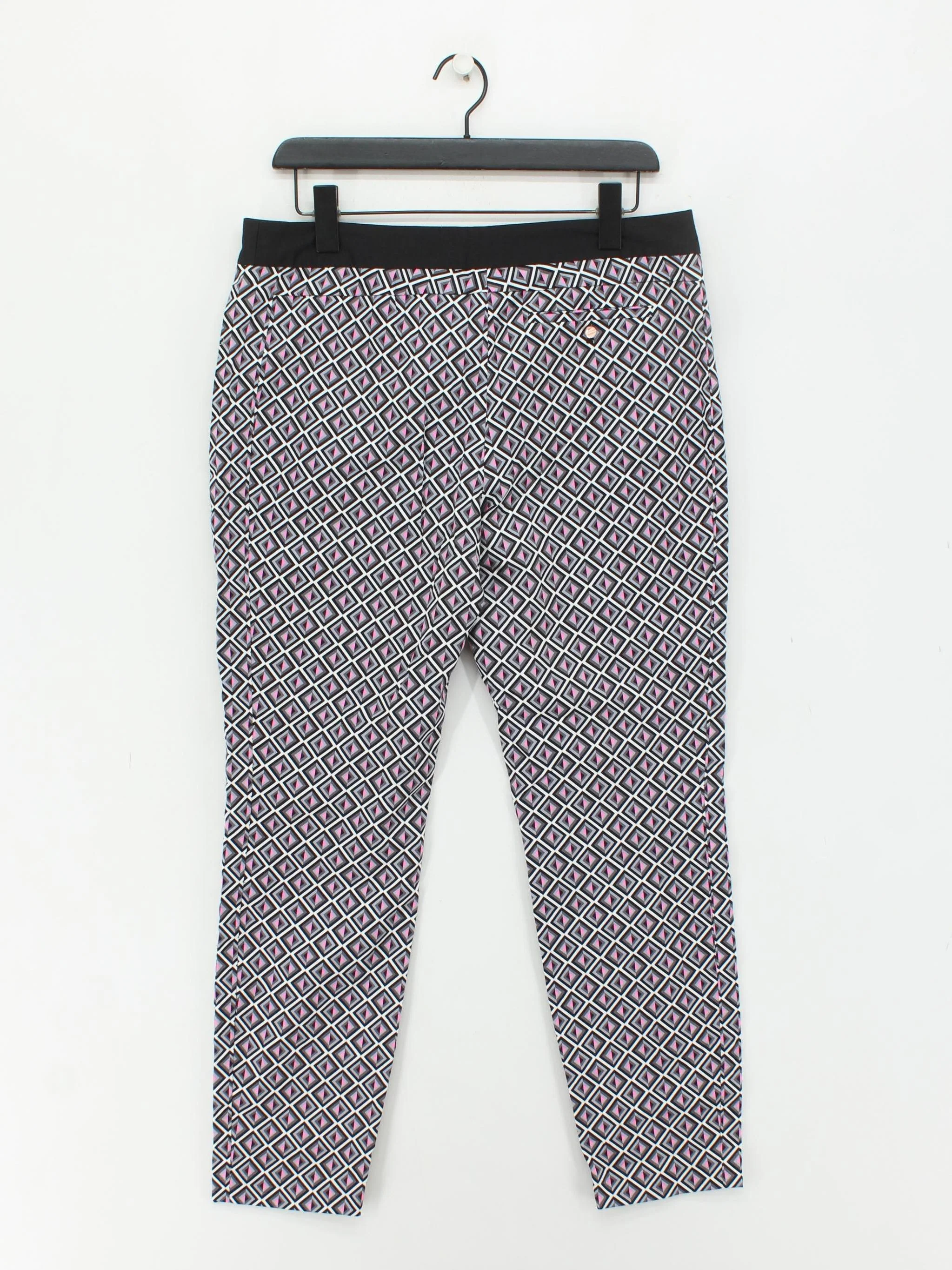 Ted Baker Women's Trousers UK 12 Multi Polyester with Elastane Cropped - Image 2
