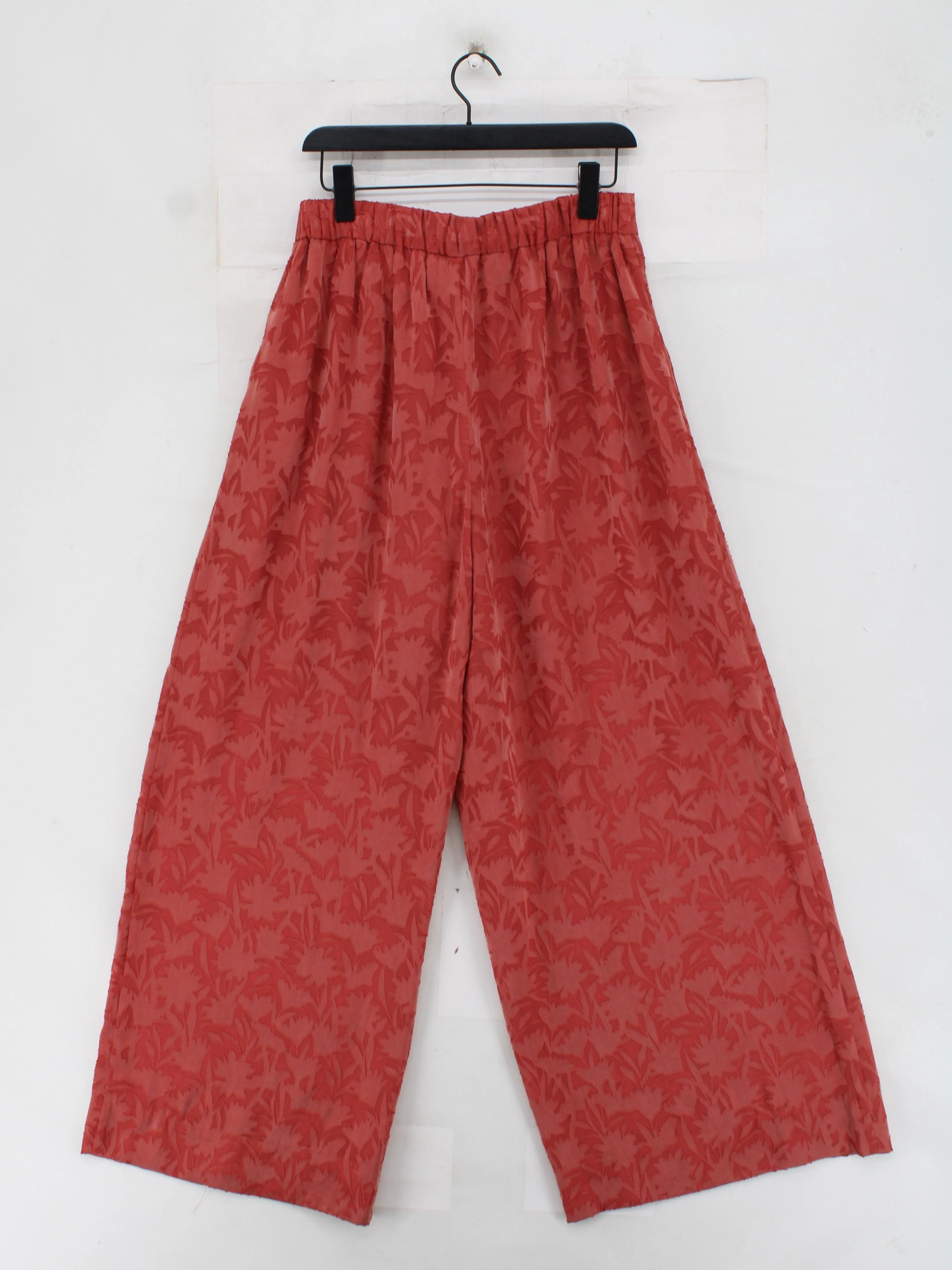 Ted Baker Women's Trousers UK 14 Red Lyocell Modal with Polyester Capri - Image 2