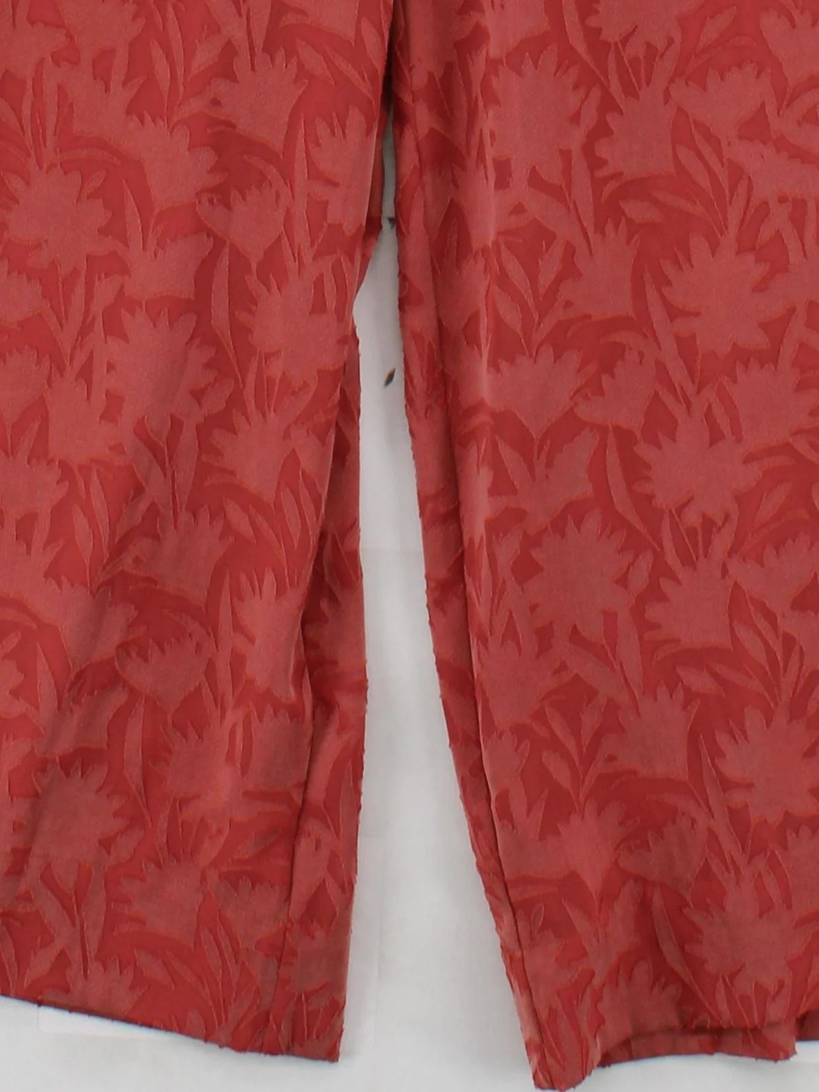 Ted Baker Women's Trousers UK 14 Red Lyocell Modal with Polyester Capri - Image 4
