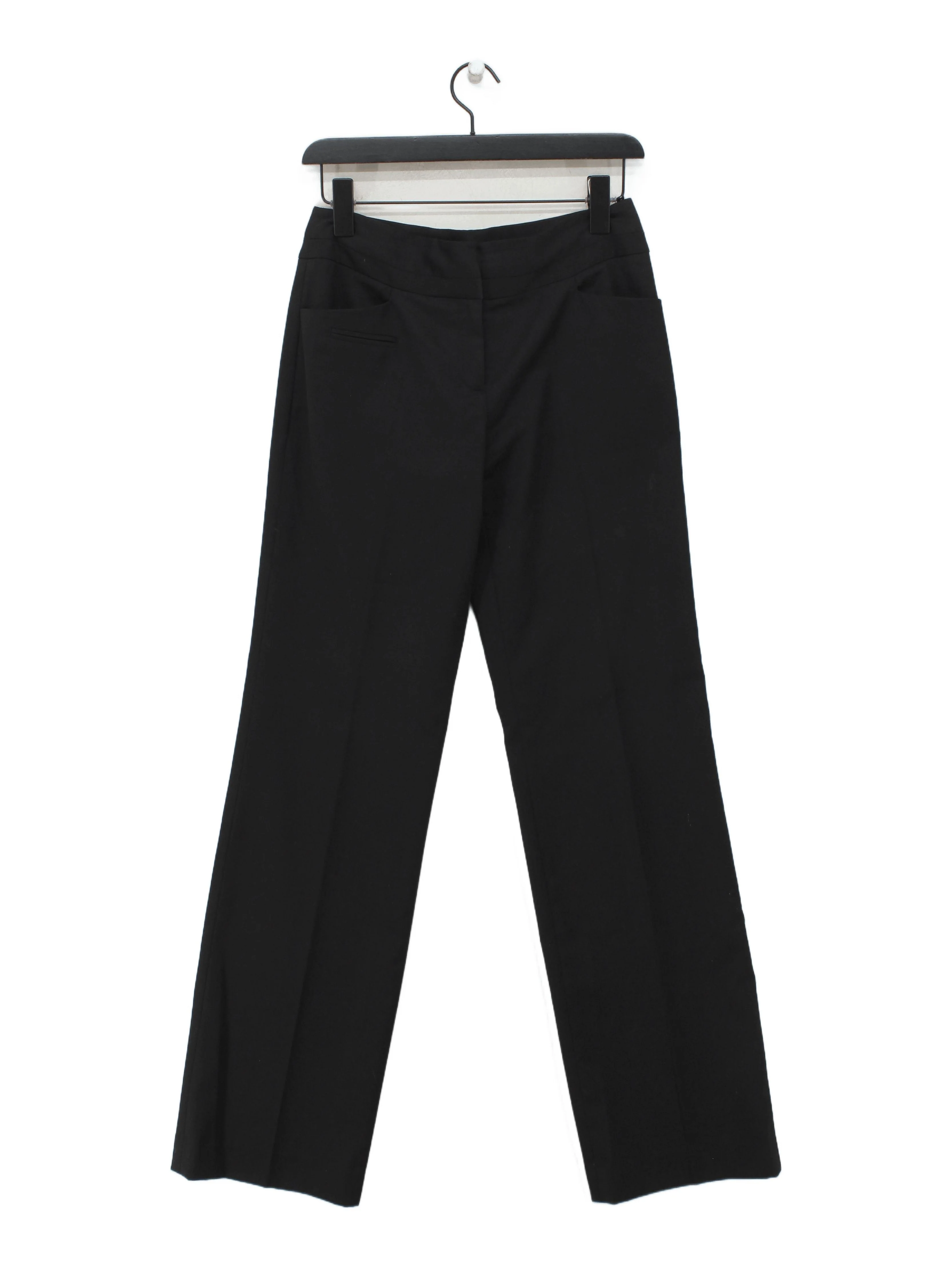 Ted Baker Women's Trousers UK 8 Black 100% Other Straight Chino