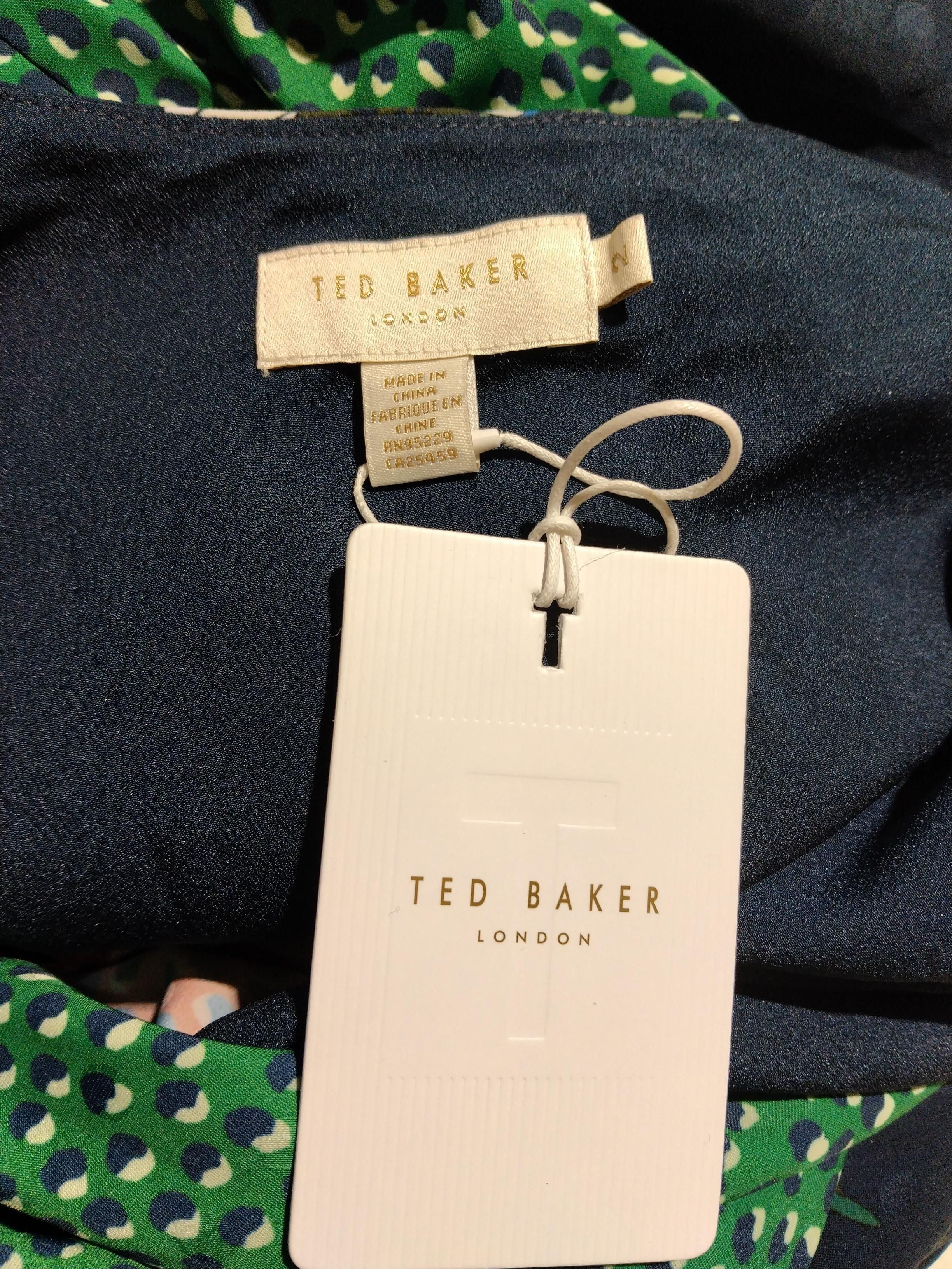 Ted Baker Wrap Midi Dress UK10 in Multi - Image 5