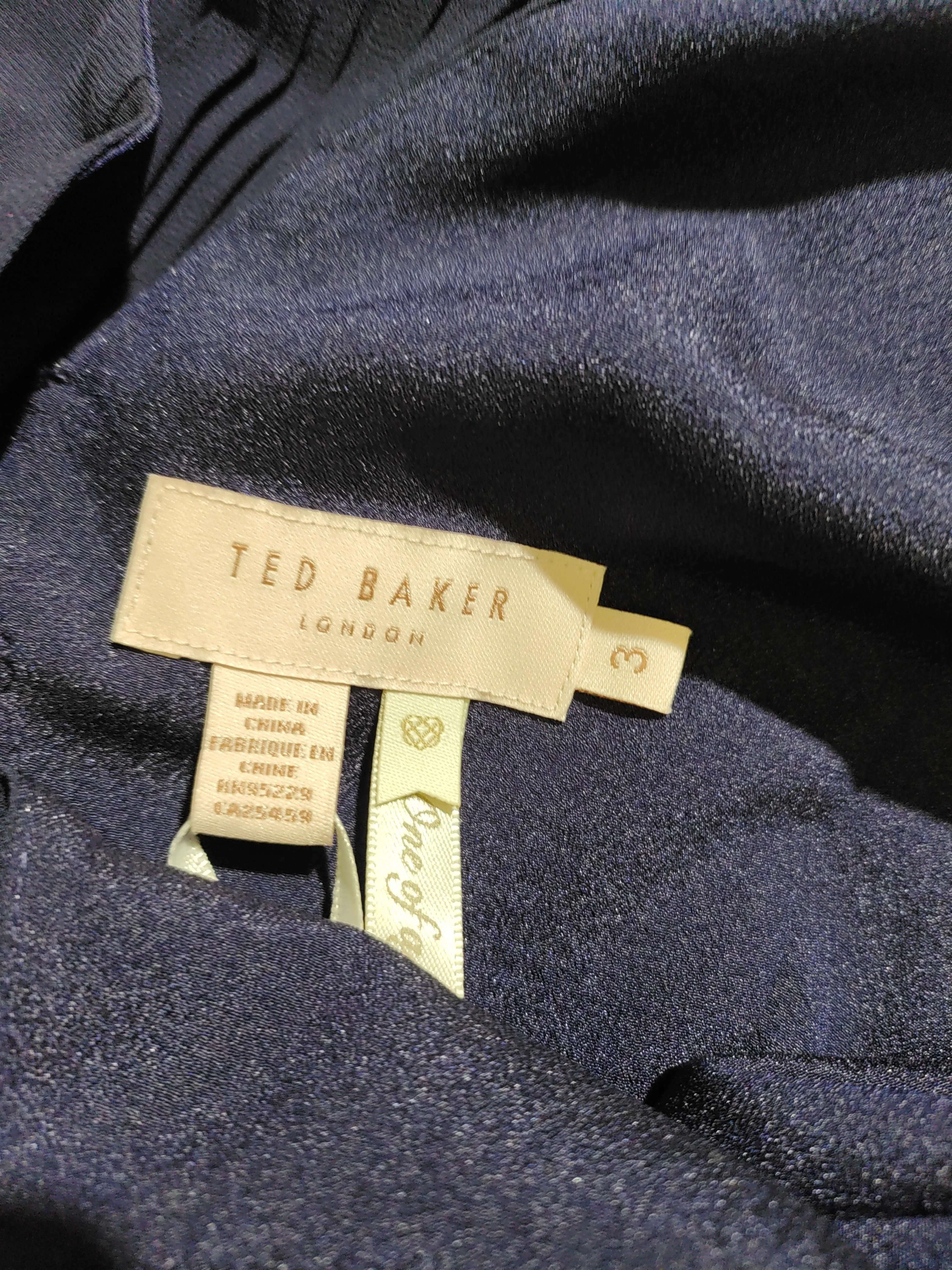 Ted Baker Wrap Midi Dress UK12 in Blue - Image 5