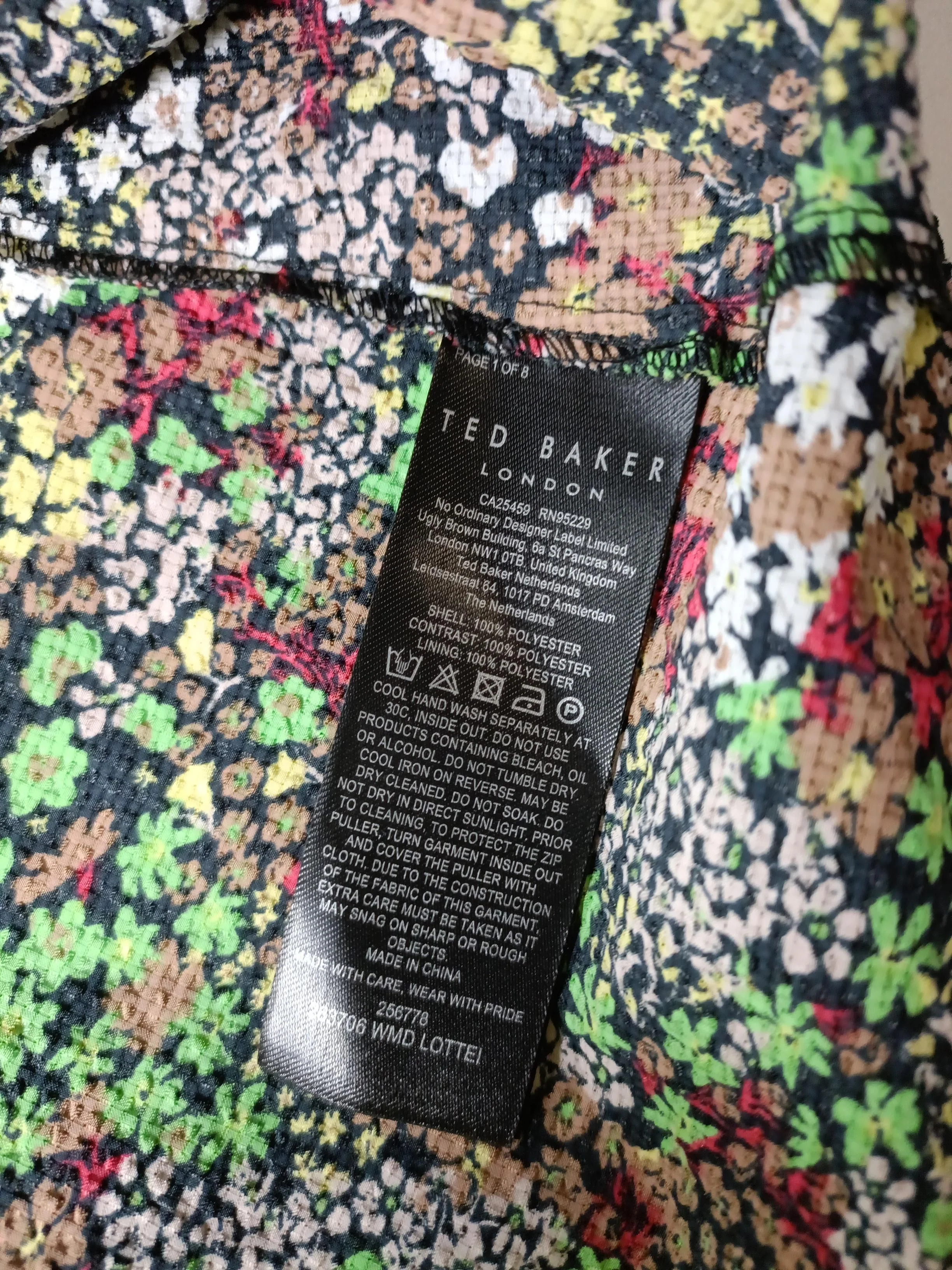 Ted Baker Wrap Midi Dress UK14 in Multi - Image 6