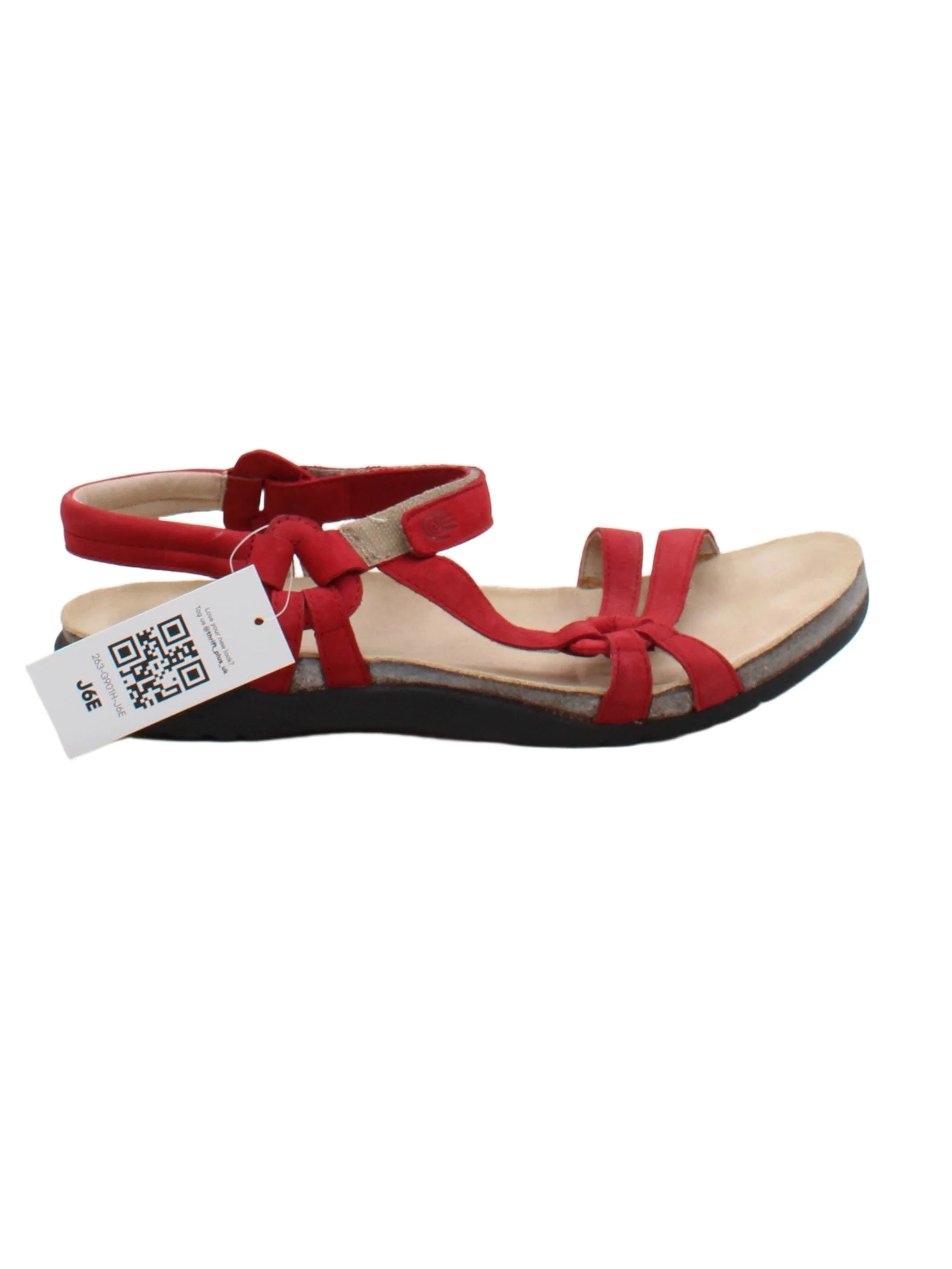 Teva Women's Sandals UK 7 Red 100% Leather Strappy