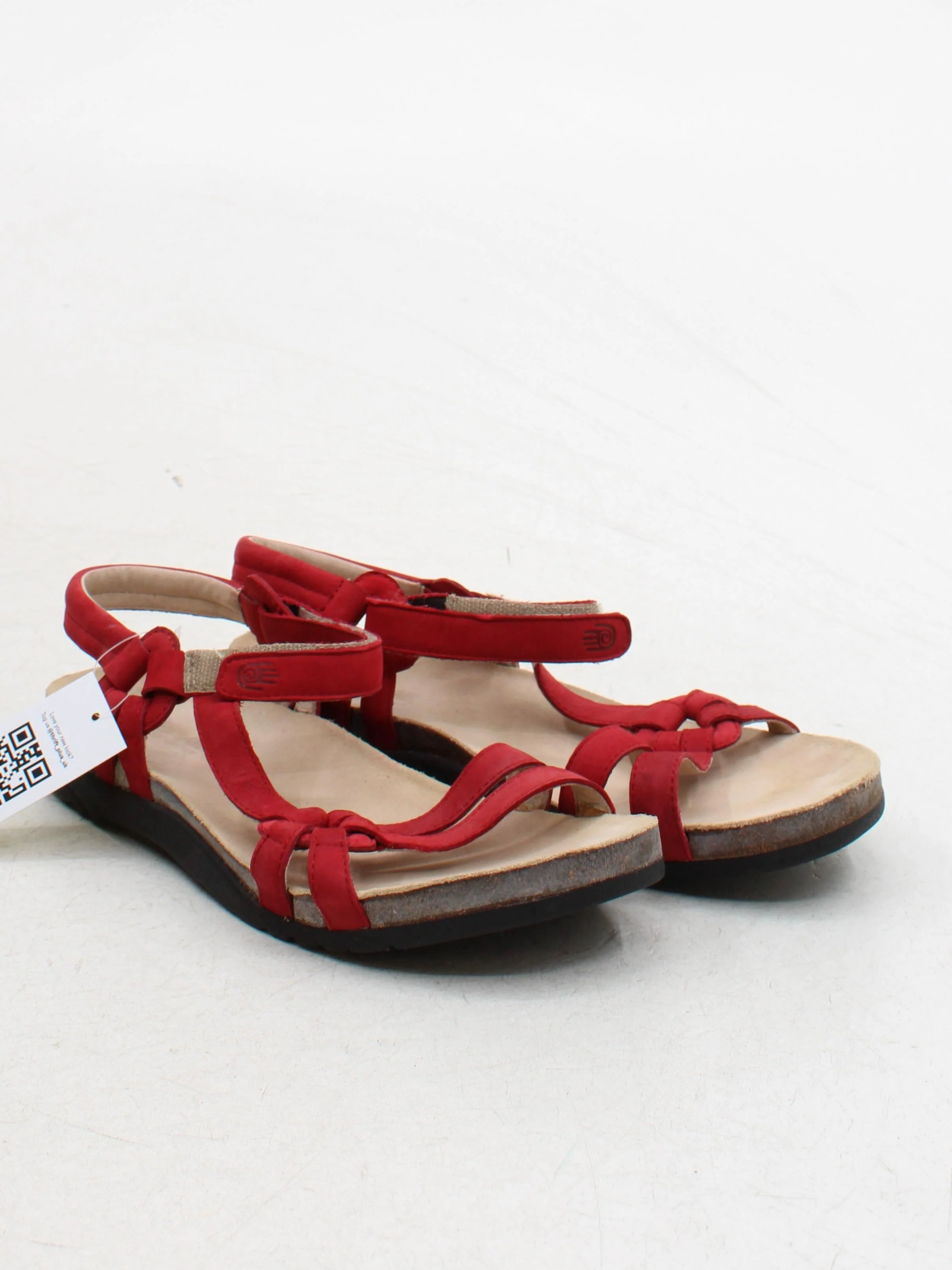 Teva Women's Sandals UK 7 Red 100% Leather Strappy - Image 4