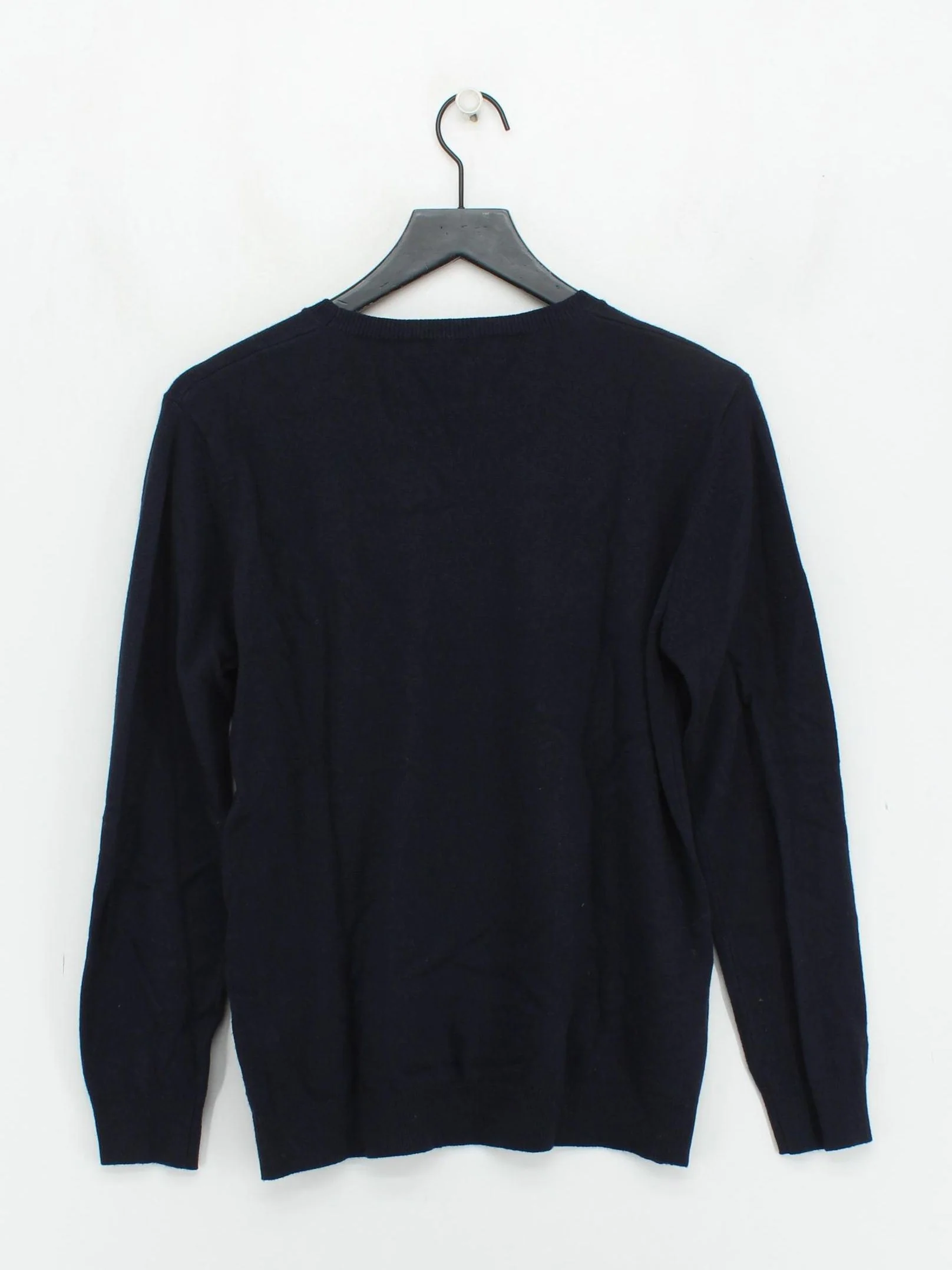 The Cashmere Company Men's Jumper M Blue Wool with Cashmere Crew Neck Pullover - Image 2