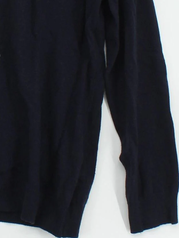 The Cashmere Company Men's Jumper M Blue Wool with Cashmere Crew Neck Pullover - Image 4