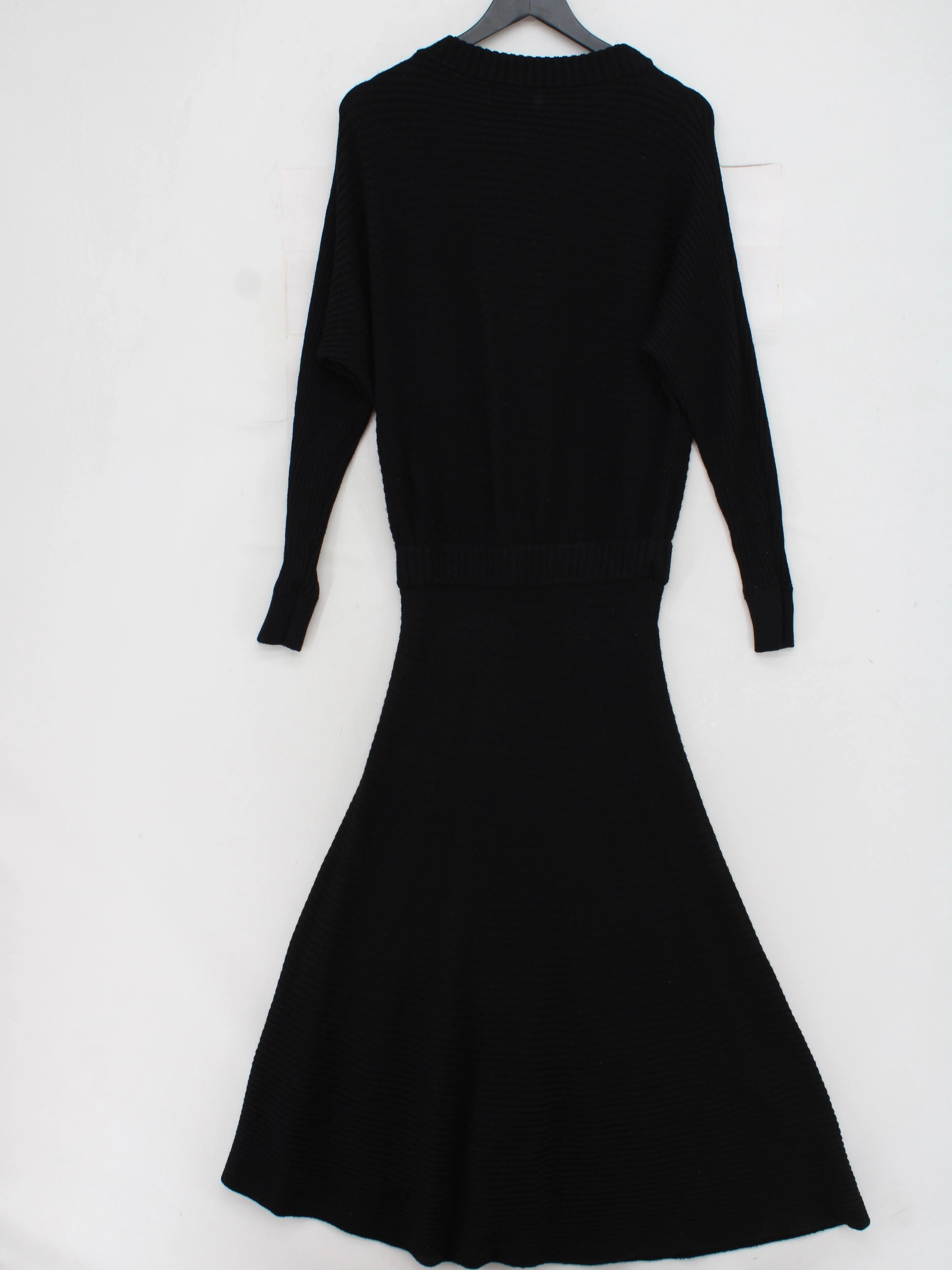 The Fold Jumper Midi Dress UK10 in Black - Image 2