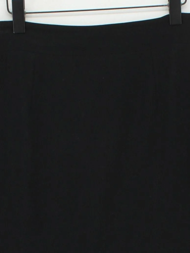The Fold Women's Mini Skirt UK 14 Black Polyester with Acetate, Polyester Mini - Image 3