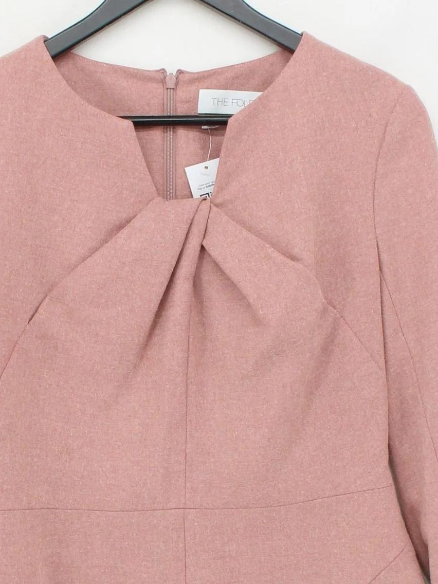 The Fold Women's Top S Pink Wool with Polyester, Viscose, Elastane Basic - Image 3