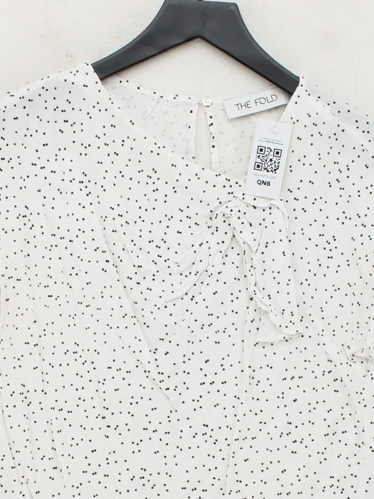 The Fold Women's Top UK 10 White 100% Viscose Basic - Image 3