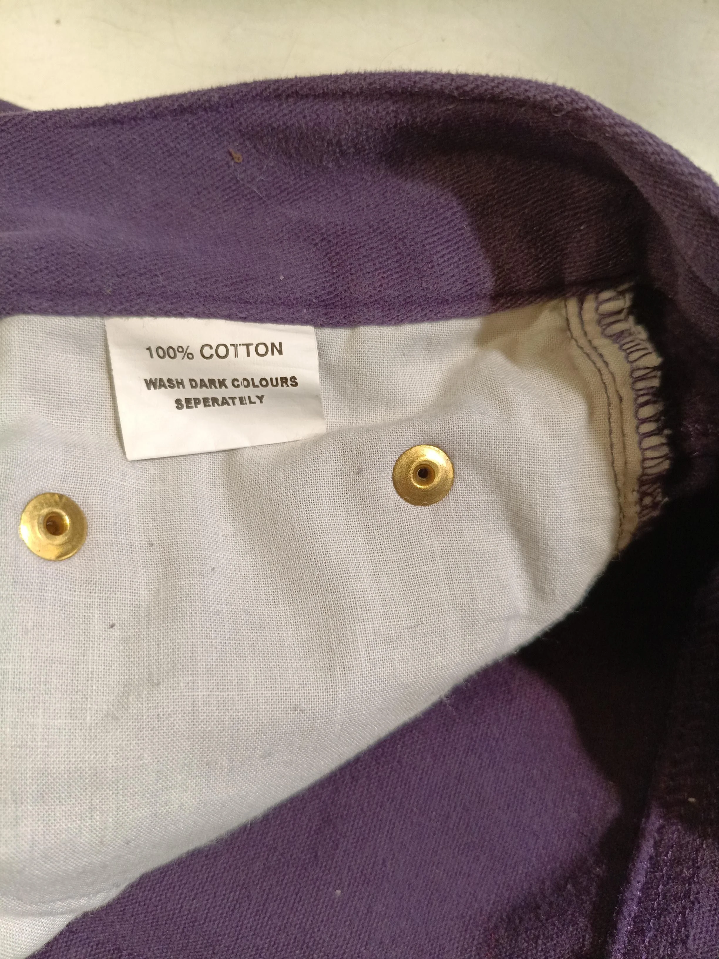 The House Of Bruar Women's Trousers UK 10 Purple 100% Cotton Straight Chino - Image 6