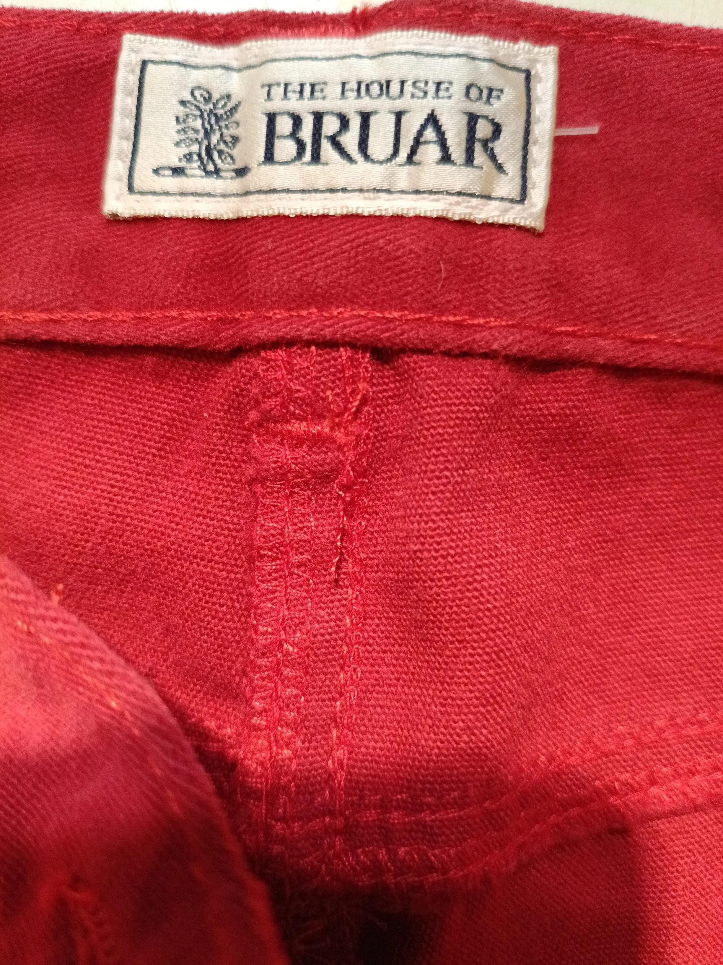 The House Of Bruar Women's Trousers UK 10 Red 100% Cotton Straight Chino - Image 5