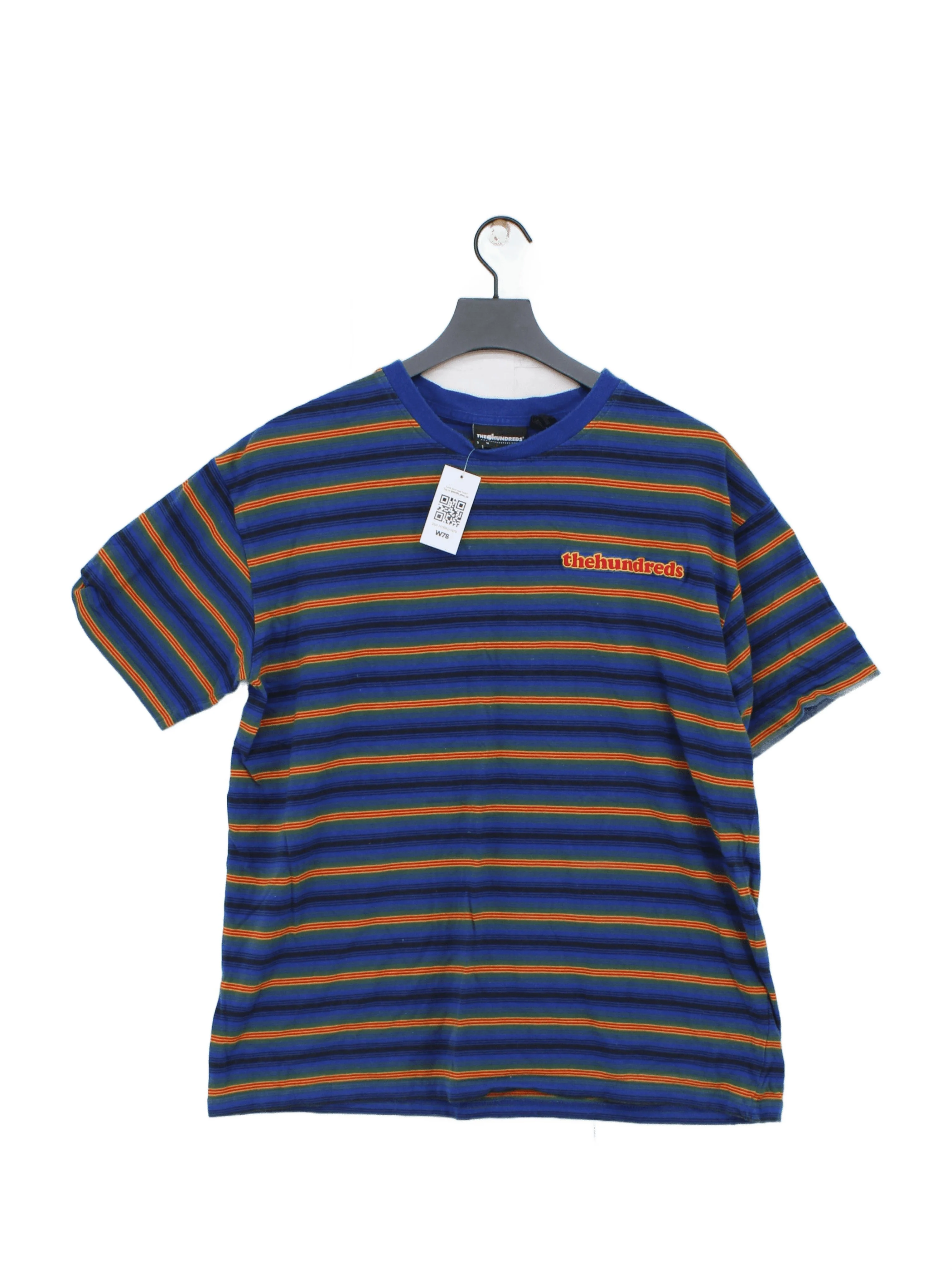 The Hundreds Men's T-Shirt L Multi Striped 100% Cotton Basic