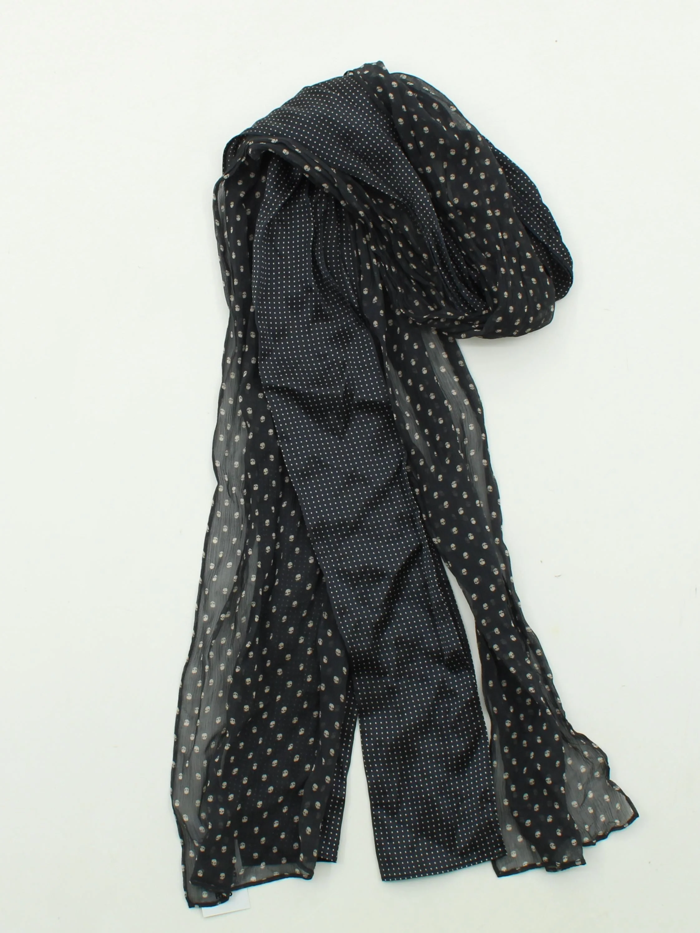 The Kooples Men's Scarf Black Polkadot 100% Silk Scarf - Image 2