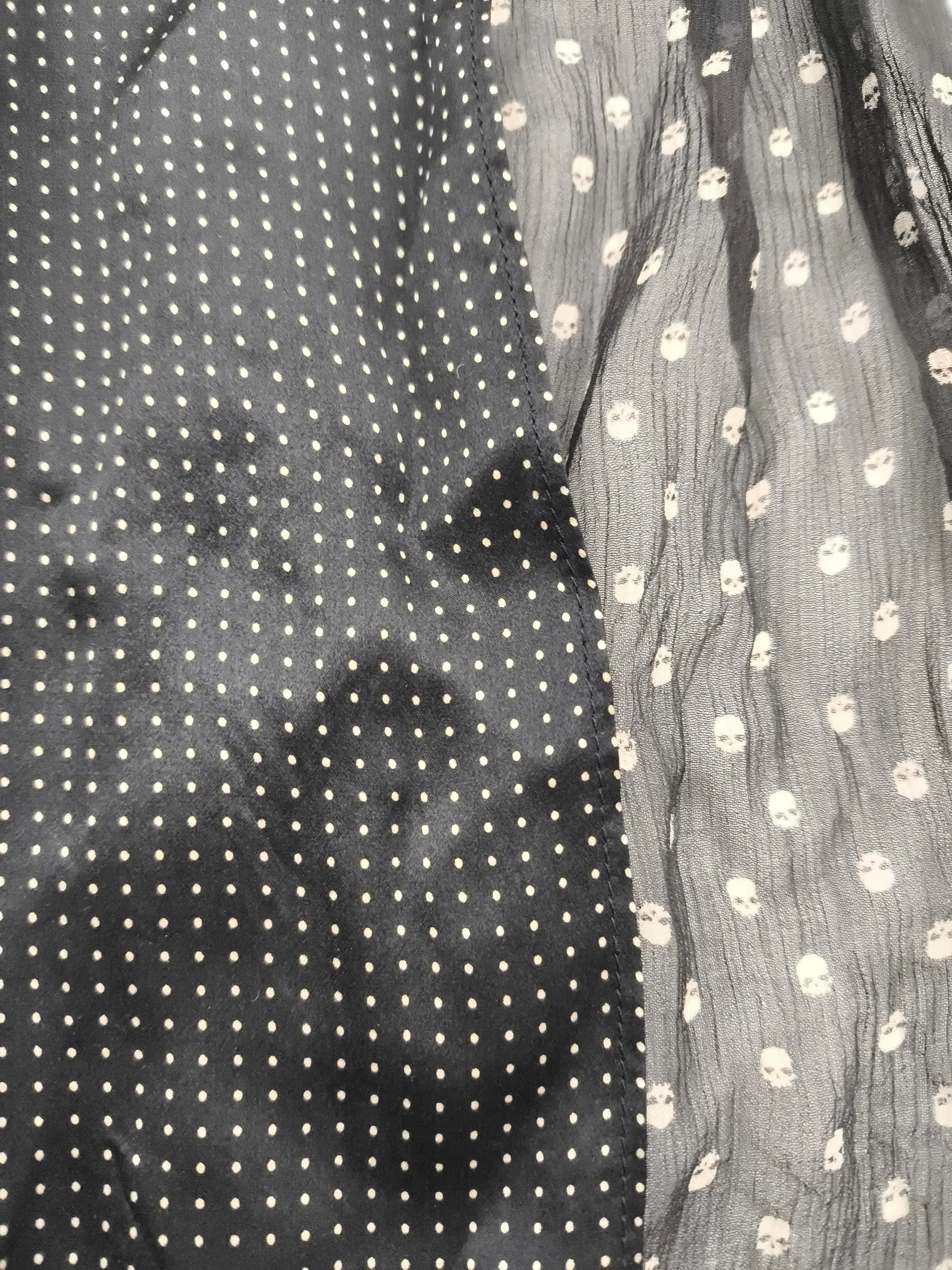 The Kooples Men's Scarf Black Polkadot 100% Silk Scarf - Image 3
