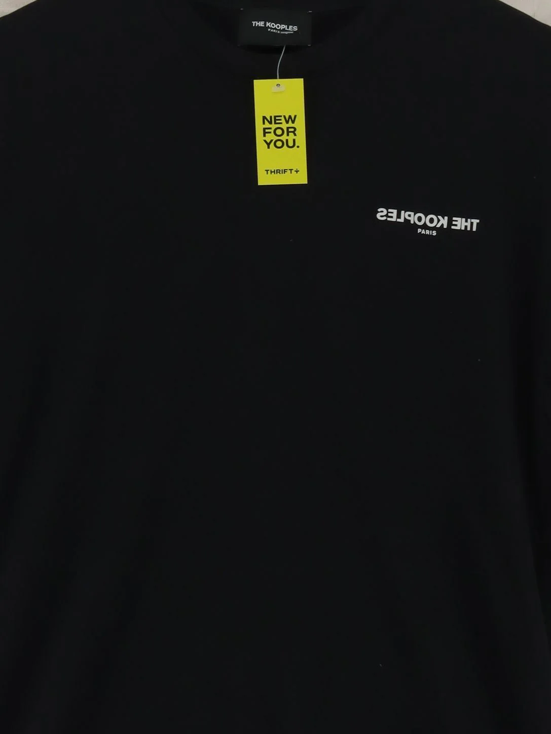 The Kooples Men's T-Shirt L Black 100% Cotton Basic - Image 3