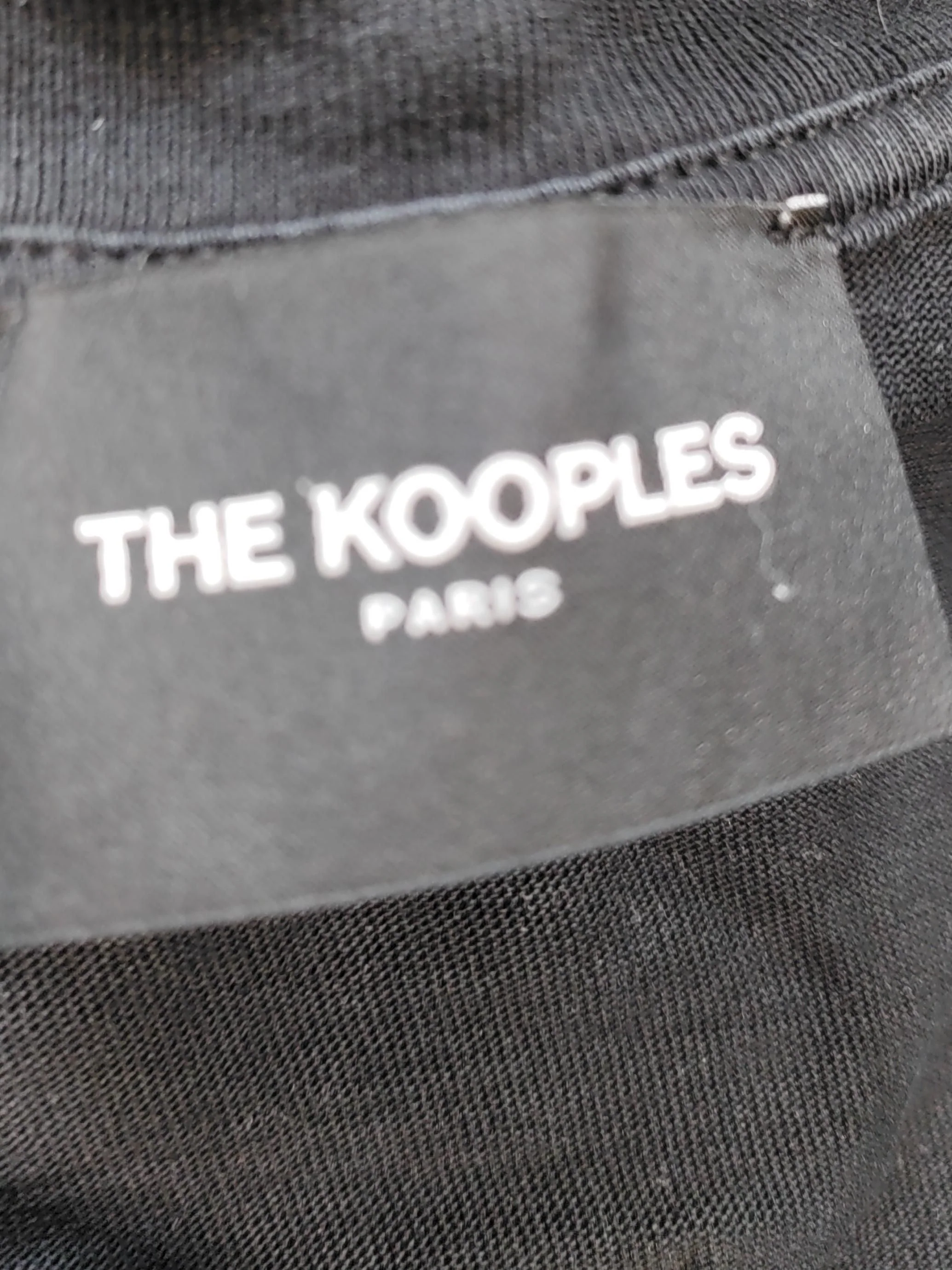 The Kooples Men's T-Shirt L Black 100% Cotton Basic - Image 5