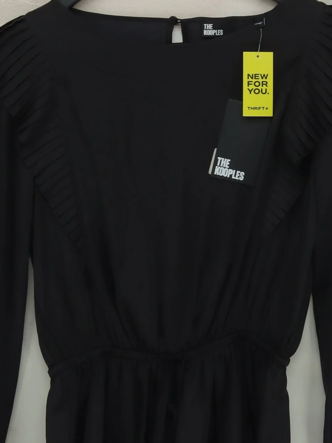 The Kooples Skater Mini Dress S in Black - Image 3