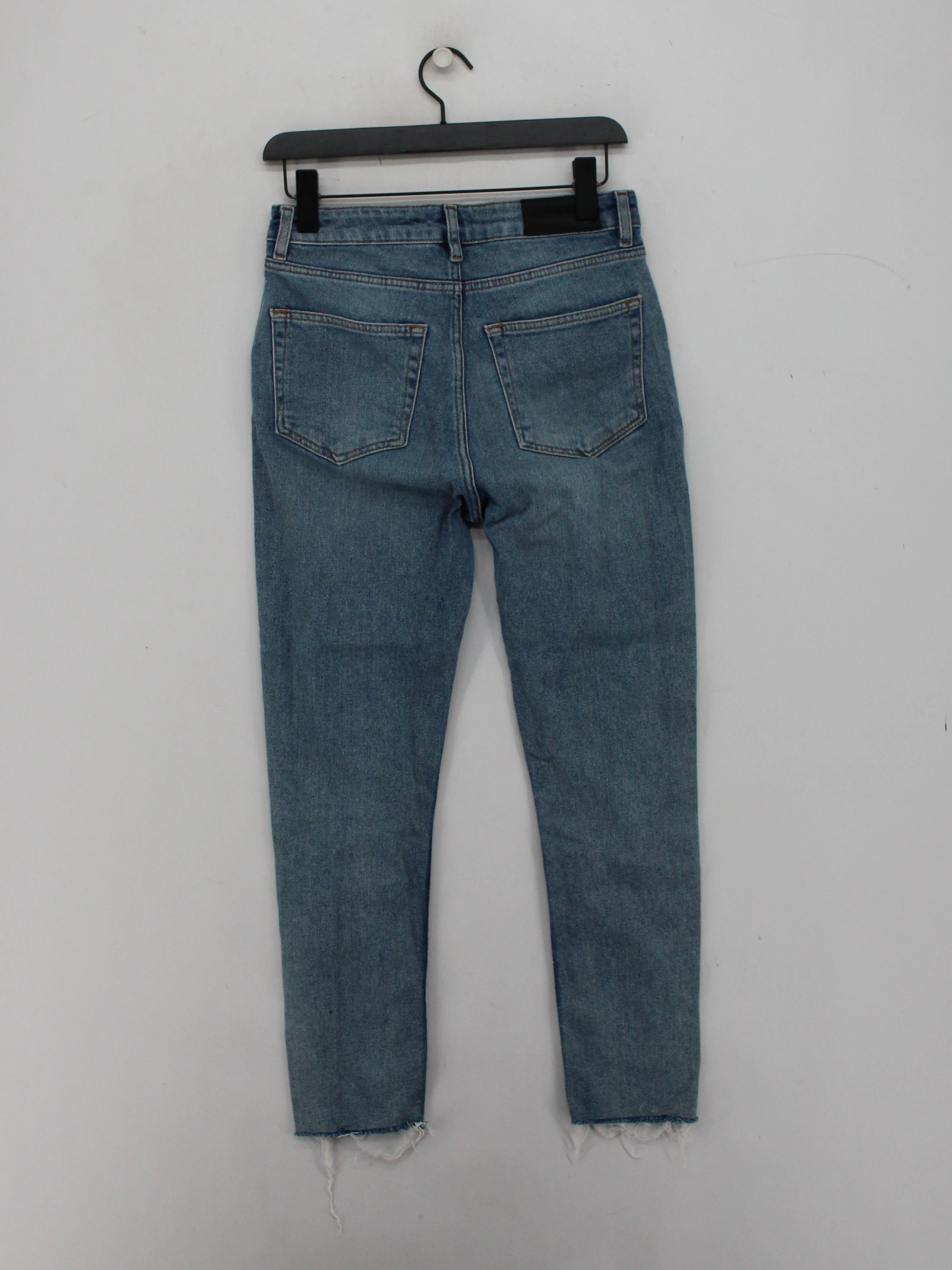The Kooples Women's Jeans UK 8 Blue Cotton with Polyester, Elastane Mom - Image 2