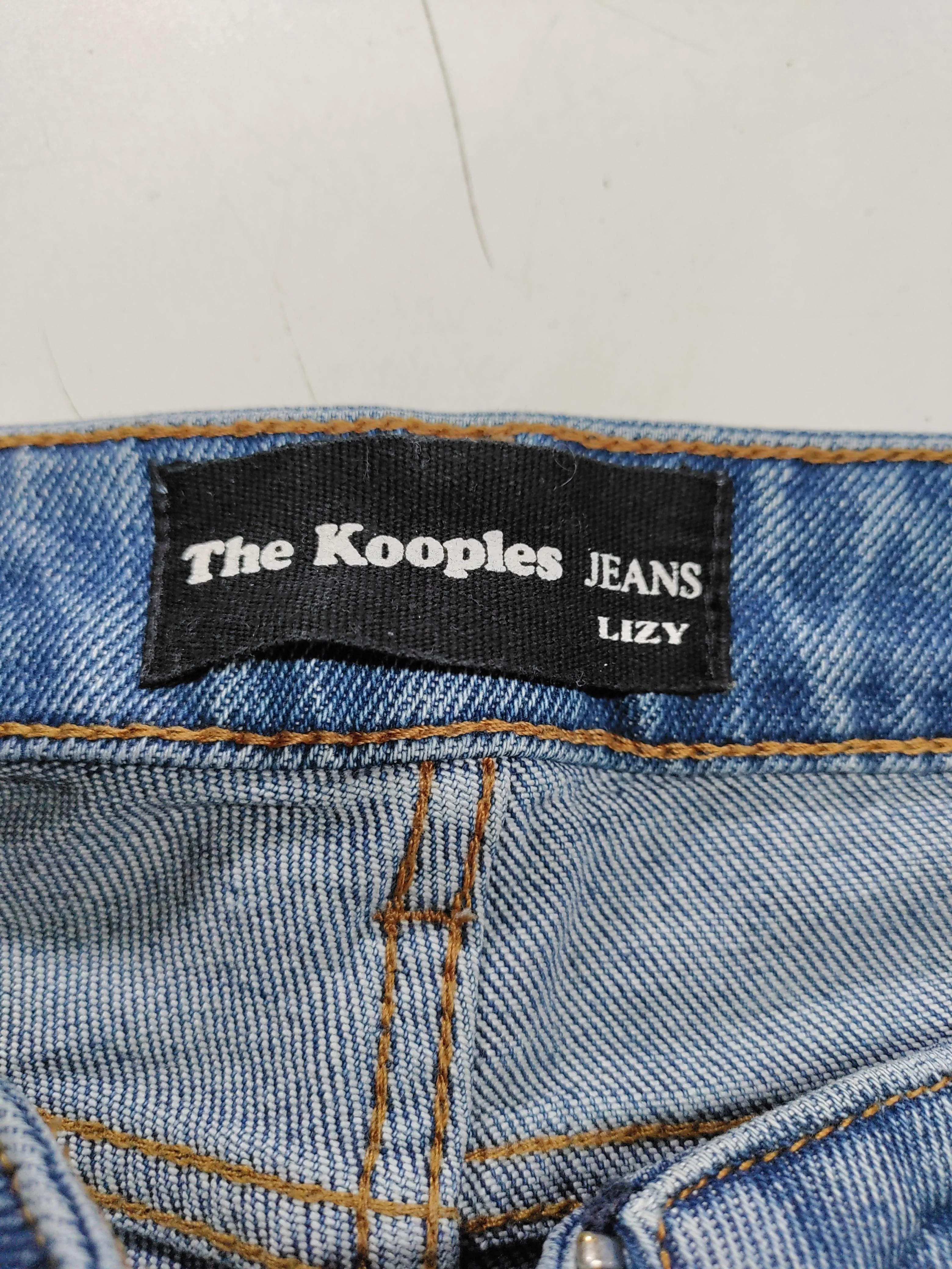 The Kooples Women's Jeans UK 8 Blue Cotton with Polyester, Elastane Mom - Image 5
