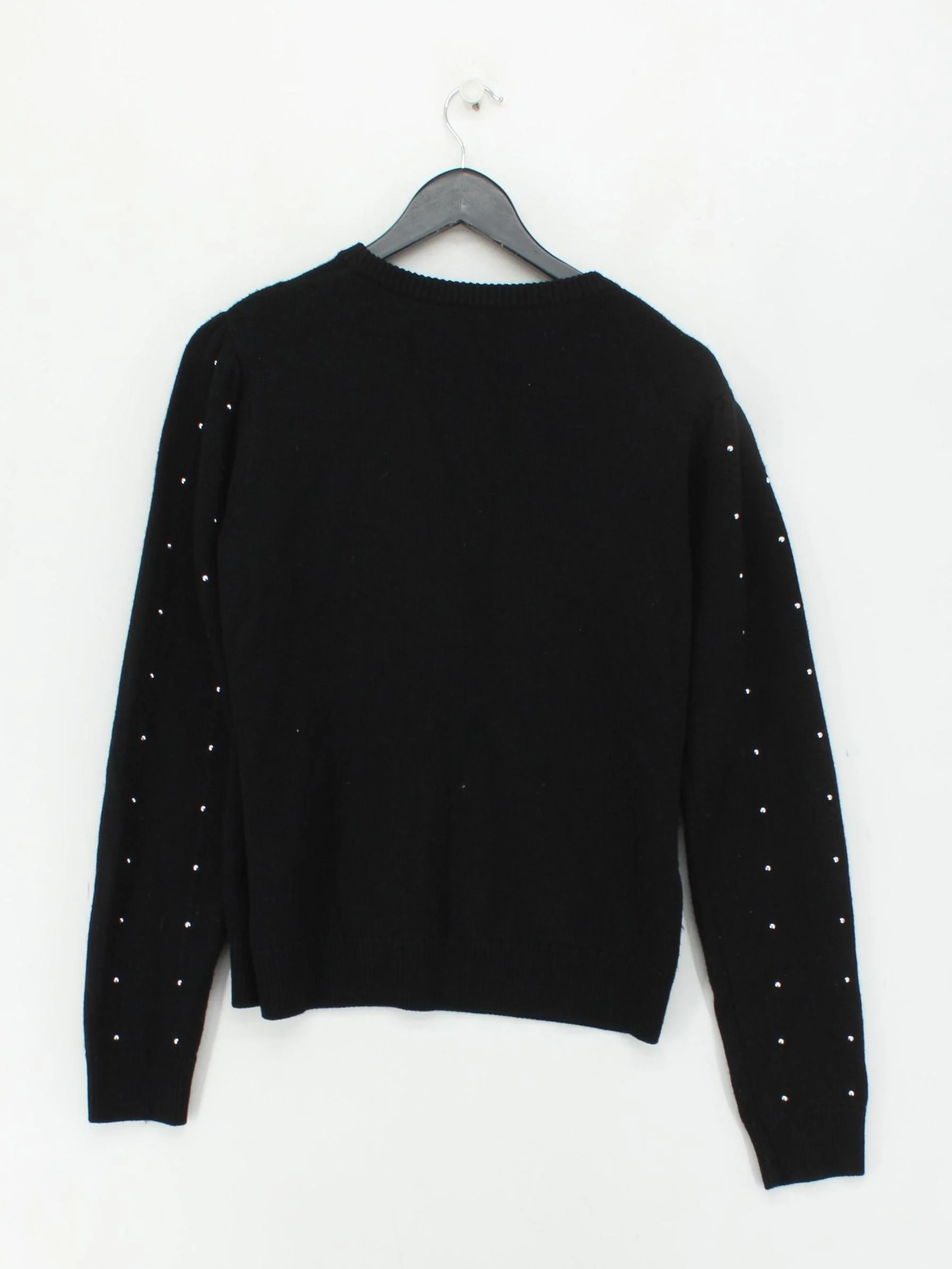 The Kooples Women's Jumper M Black 100% Wool Crew Neck Pullover - Image 2