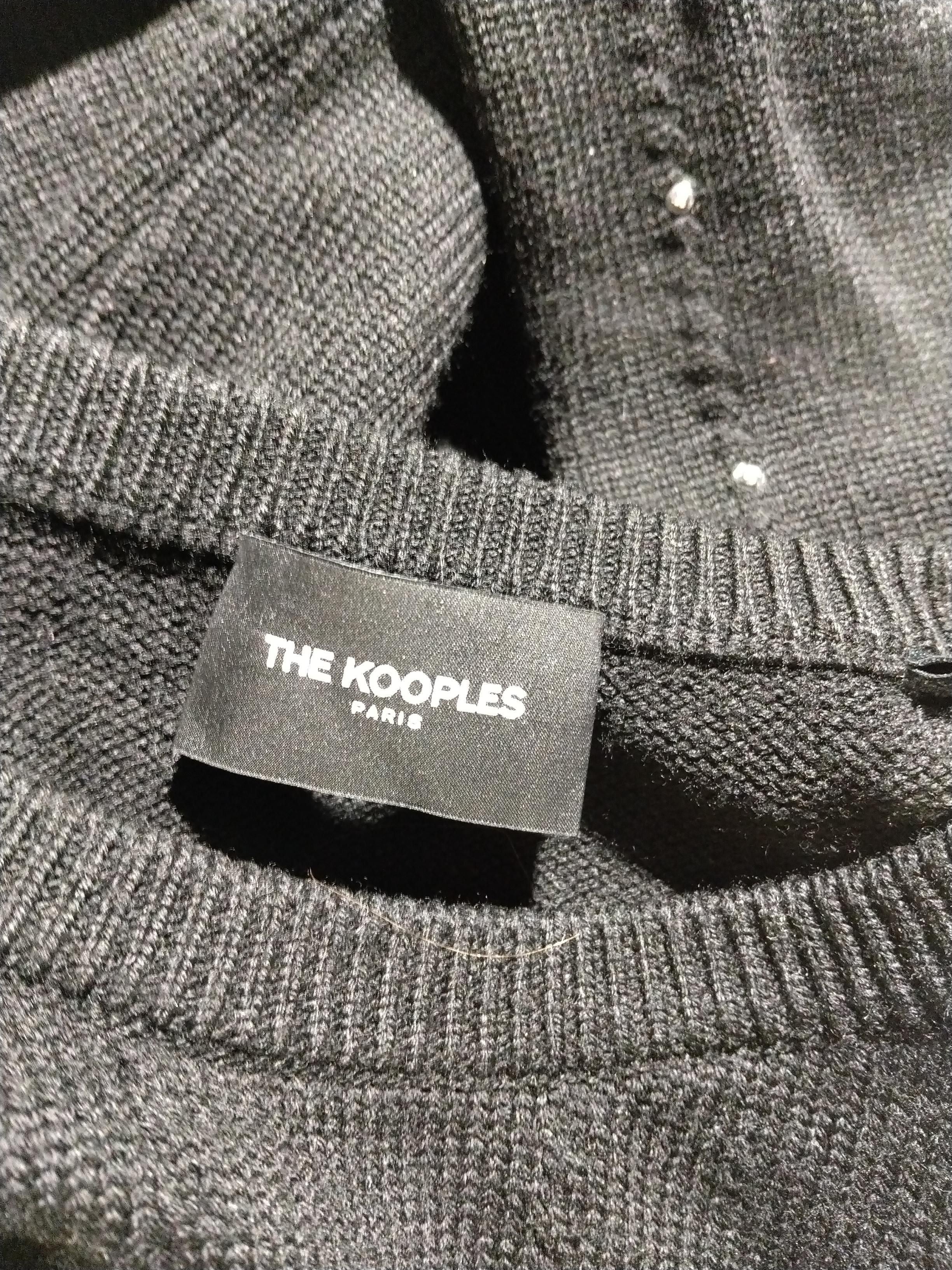 The Kooples Women's Jumper M Black 100% Wool Crew Neck Pullover - Image 6
