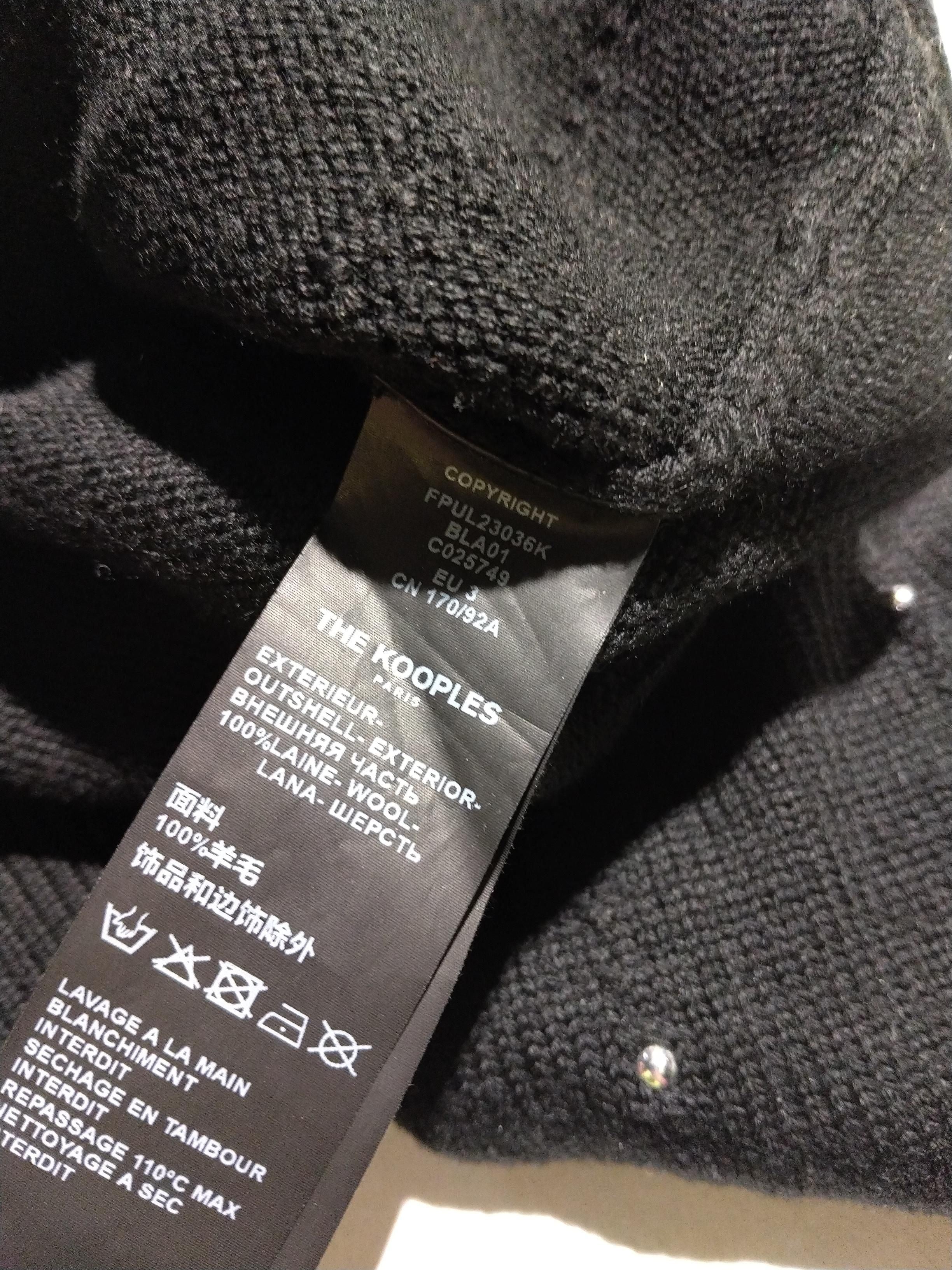 The Kooples Women's Jumper M Black 100% Wool Crew Neck Pullover - Image 7