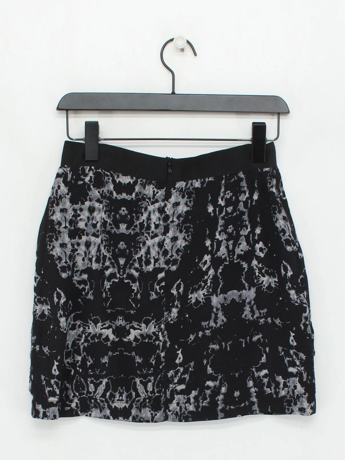 The Kooples Women's Mini Skirt UK 14 Black Silk with Polyester Short Mini - Image 2