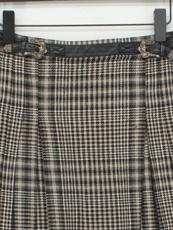 The Kooples Women's Mini Skirt UK 8 Multi Cotton with Acrylic, Polyester Mini - Image 3