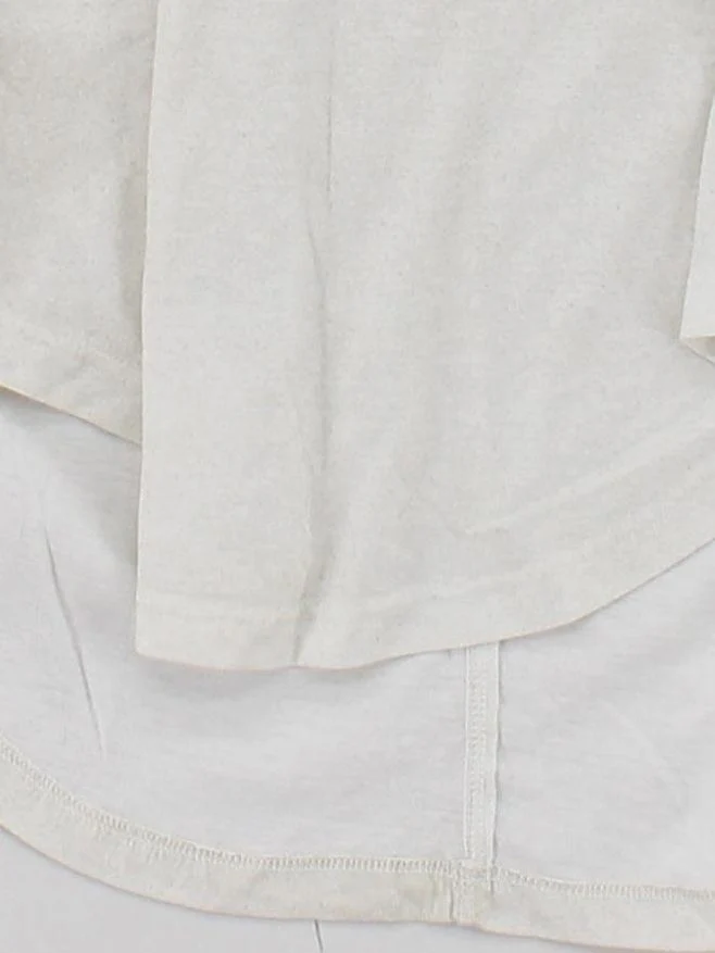 The Kooples Women's T-Shirt M Cream Polyester with Cotton Basic - Image 4
