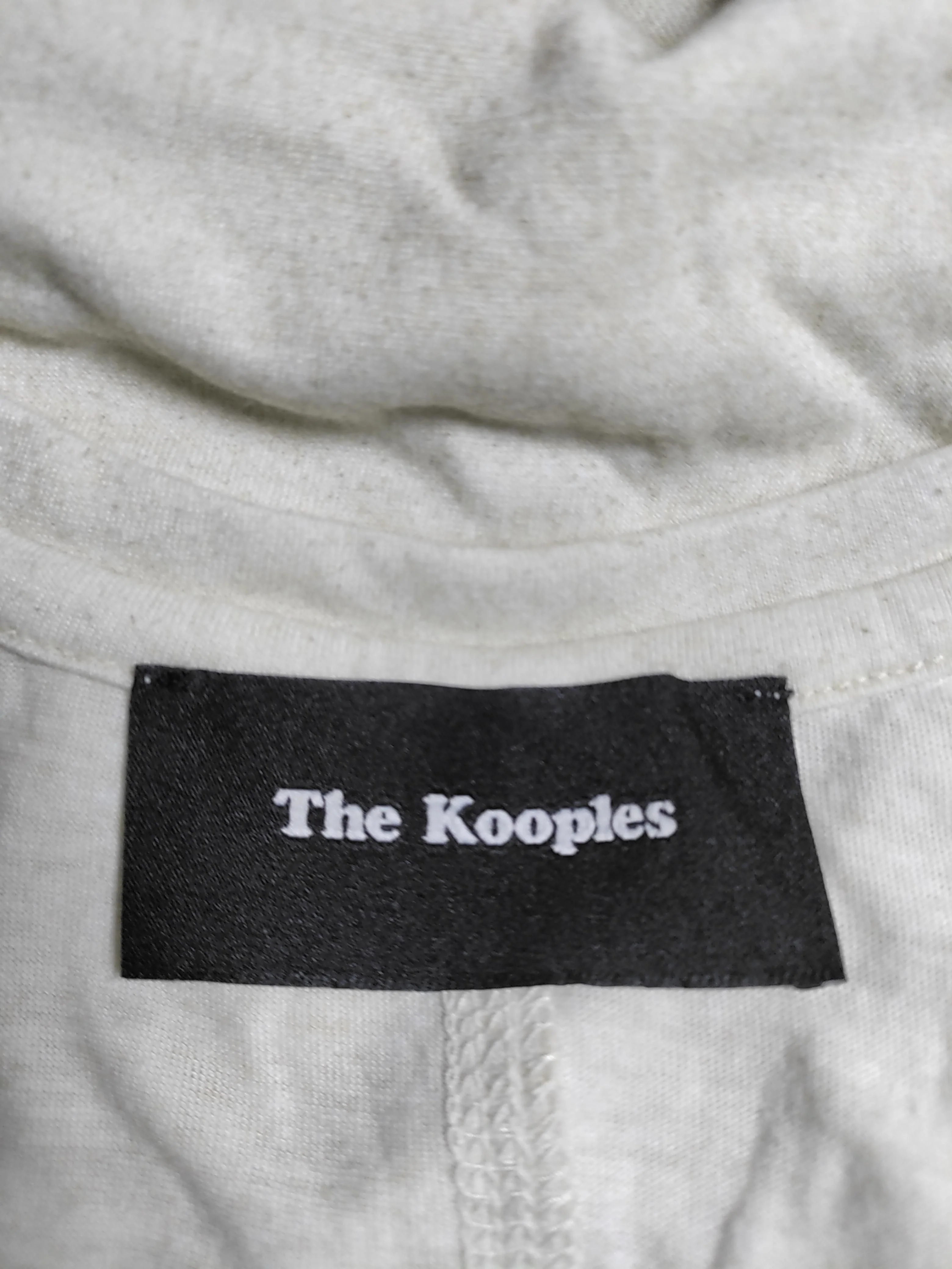 The Kooples Women's T-Shirt M Cream Polyester with Cotton Basic - Image 5
