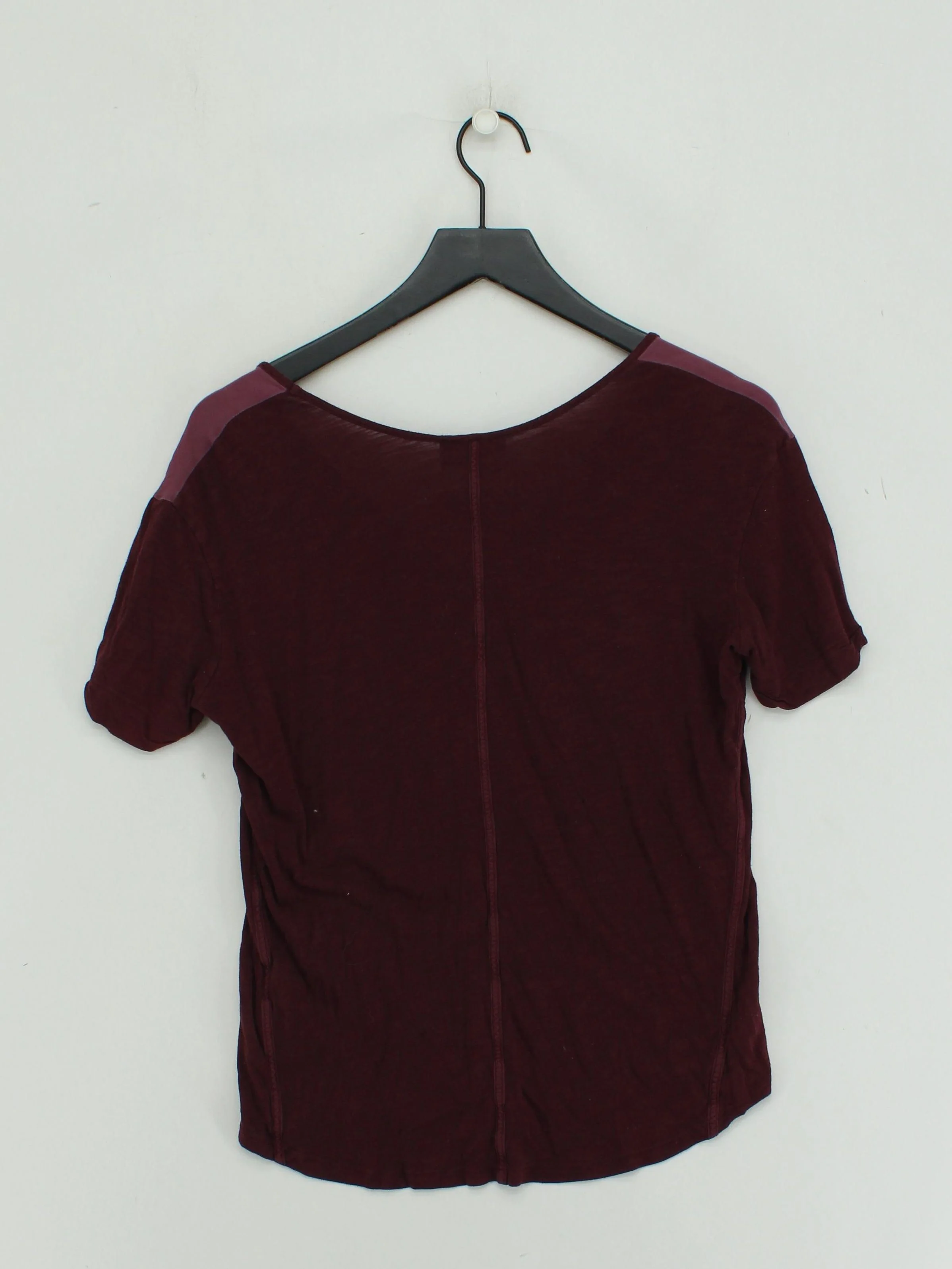 The Kooples Women's T-Shirt S Red Silk with Cotton, Lyocell Modal Basic - Image 2