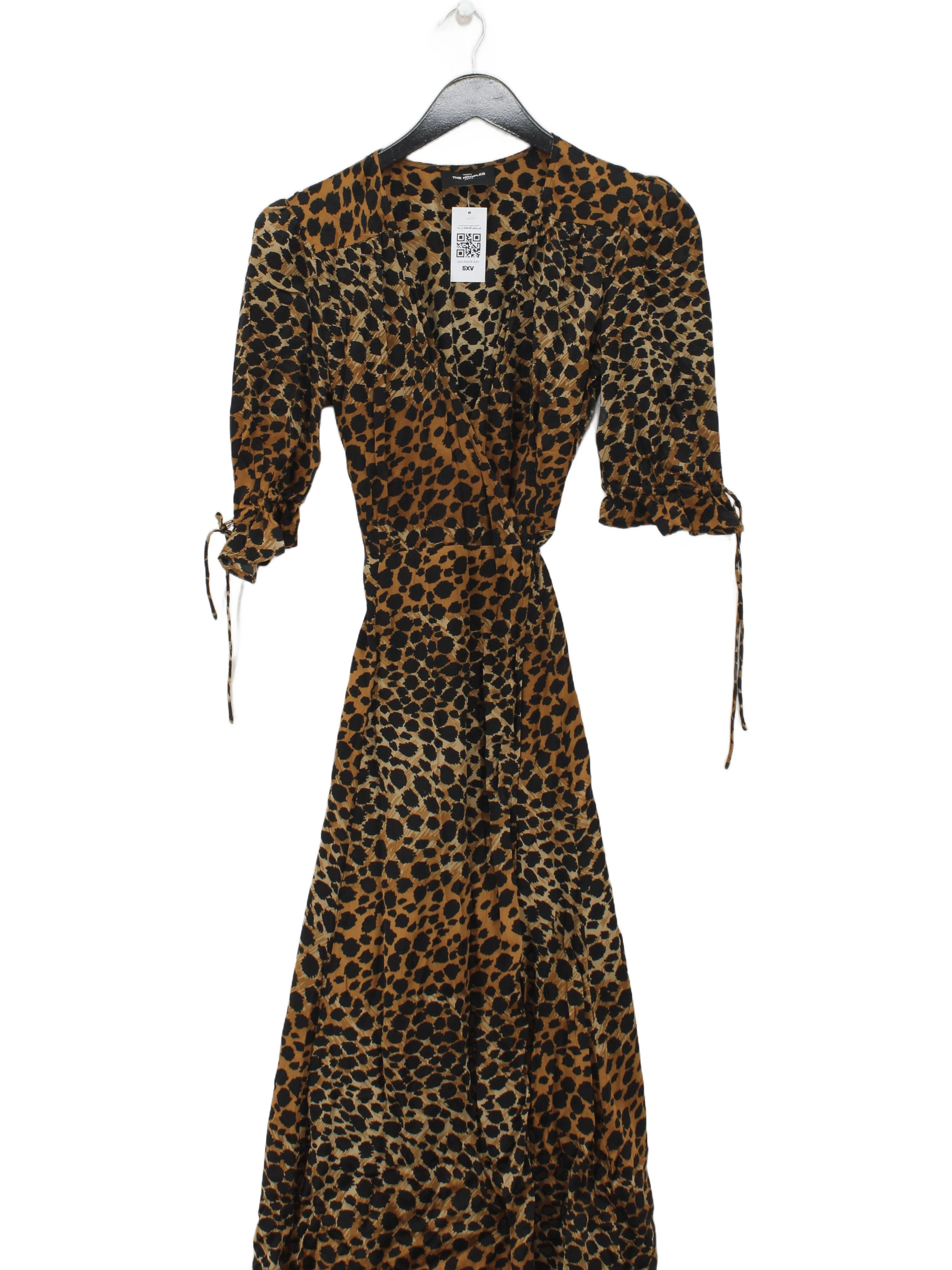 The Kooples Wrap Maxi Dress S in Brown