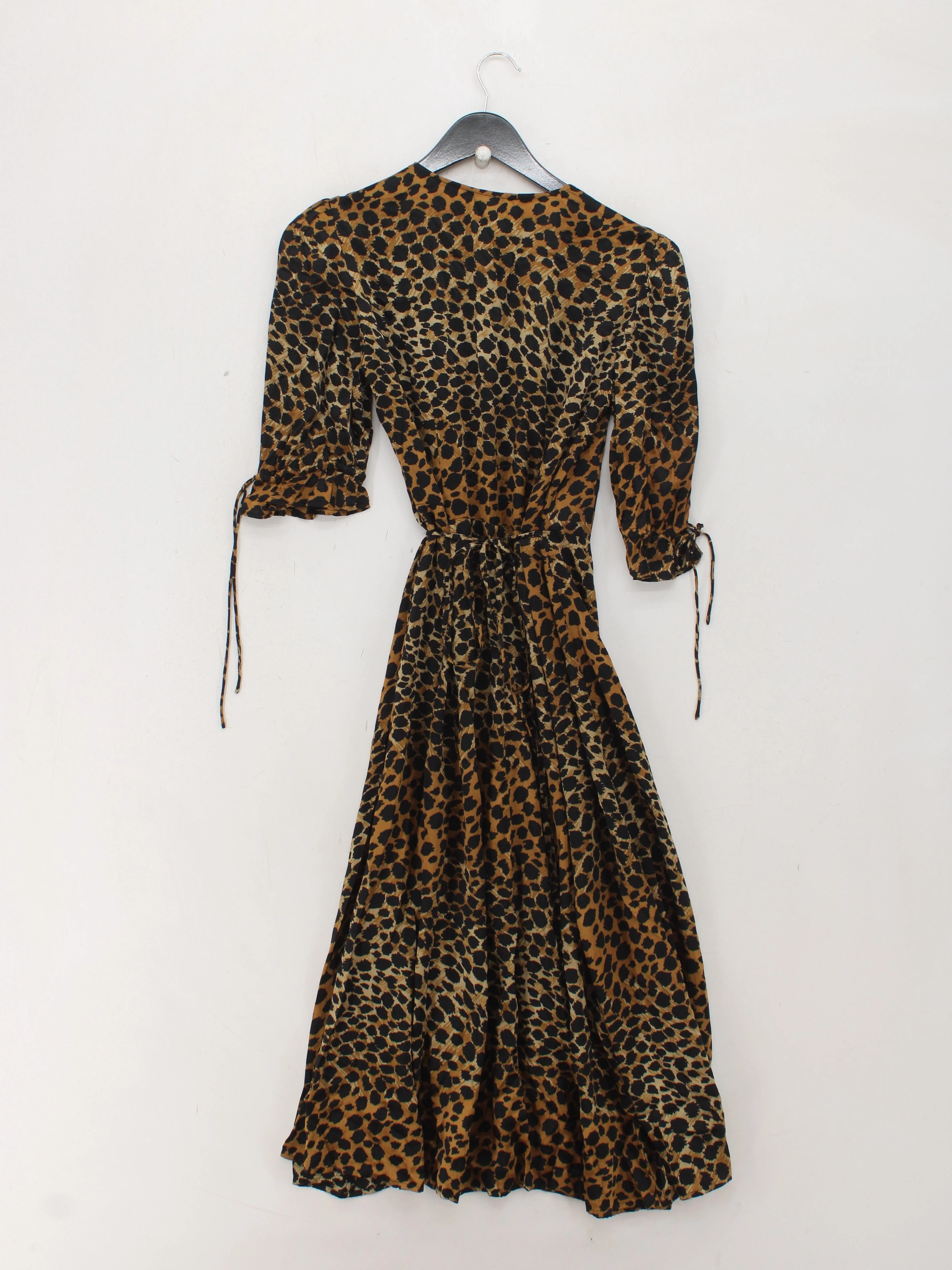 The Kooples Wrap Maxi Dress S in Brown - Image 2