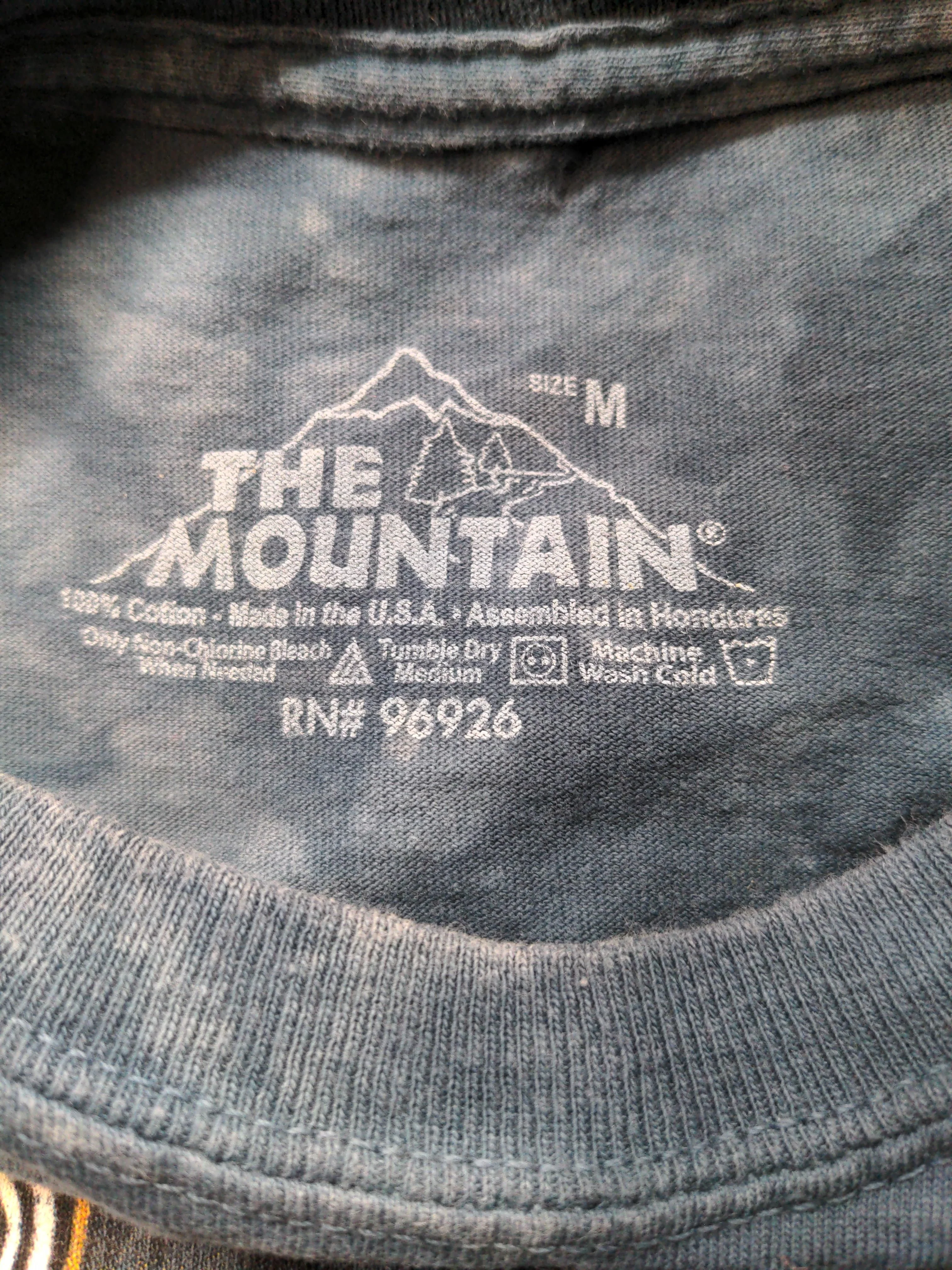 The Mountain Men's T-Shirt M Blue Graphic 100% Cotton Basic - Image 5