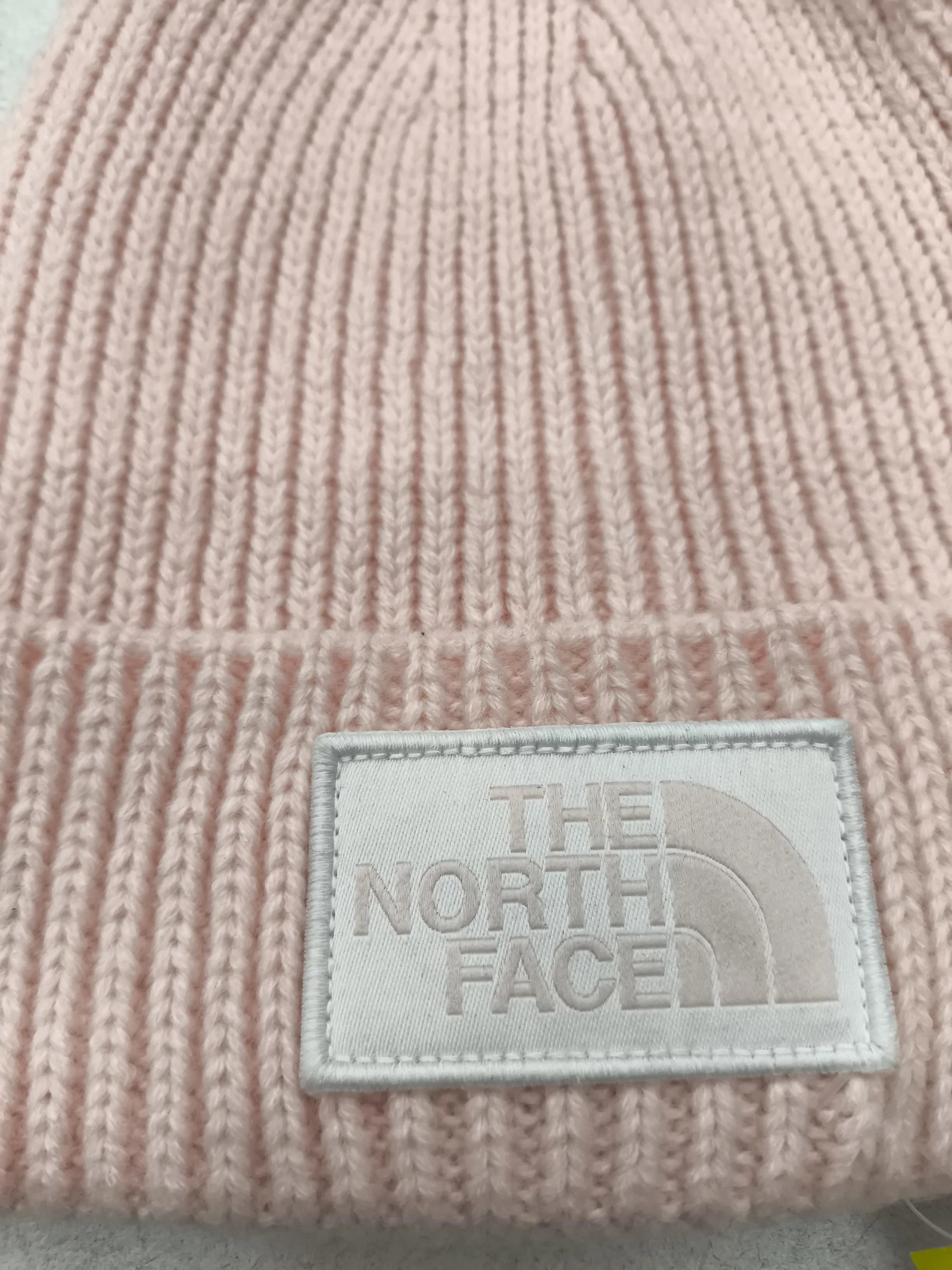 The North Face Men's Hat Pink Acrylic with Elastane Beanie - Image 3
