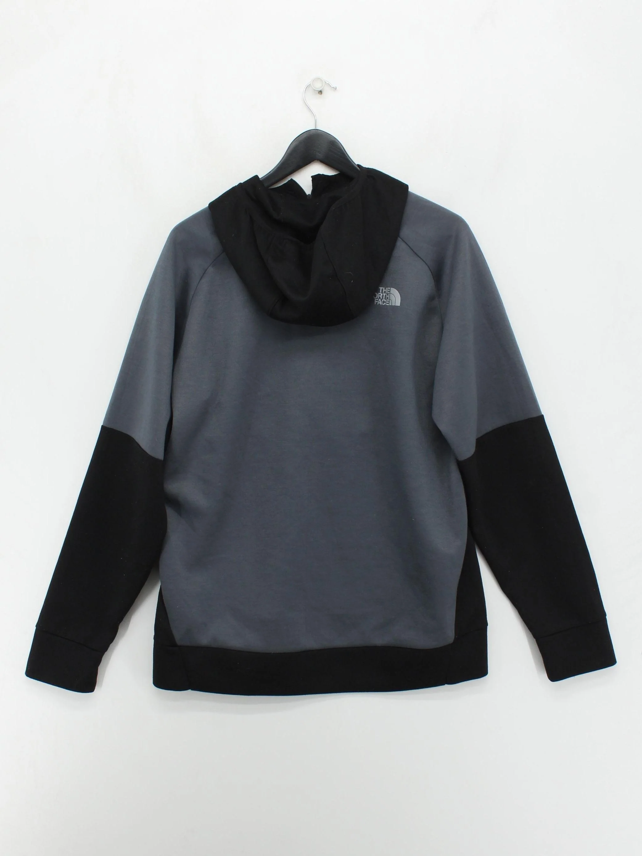 The North Face Men's Hoodie L Grey 100% Polyester Pullover - Image 2