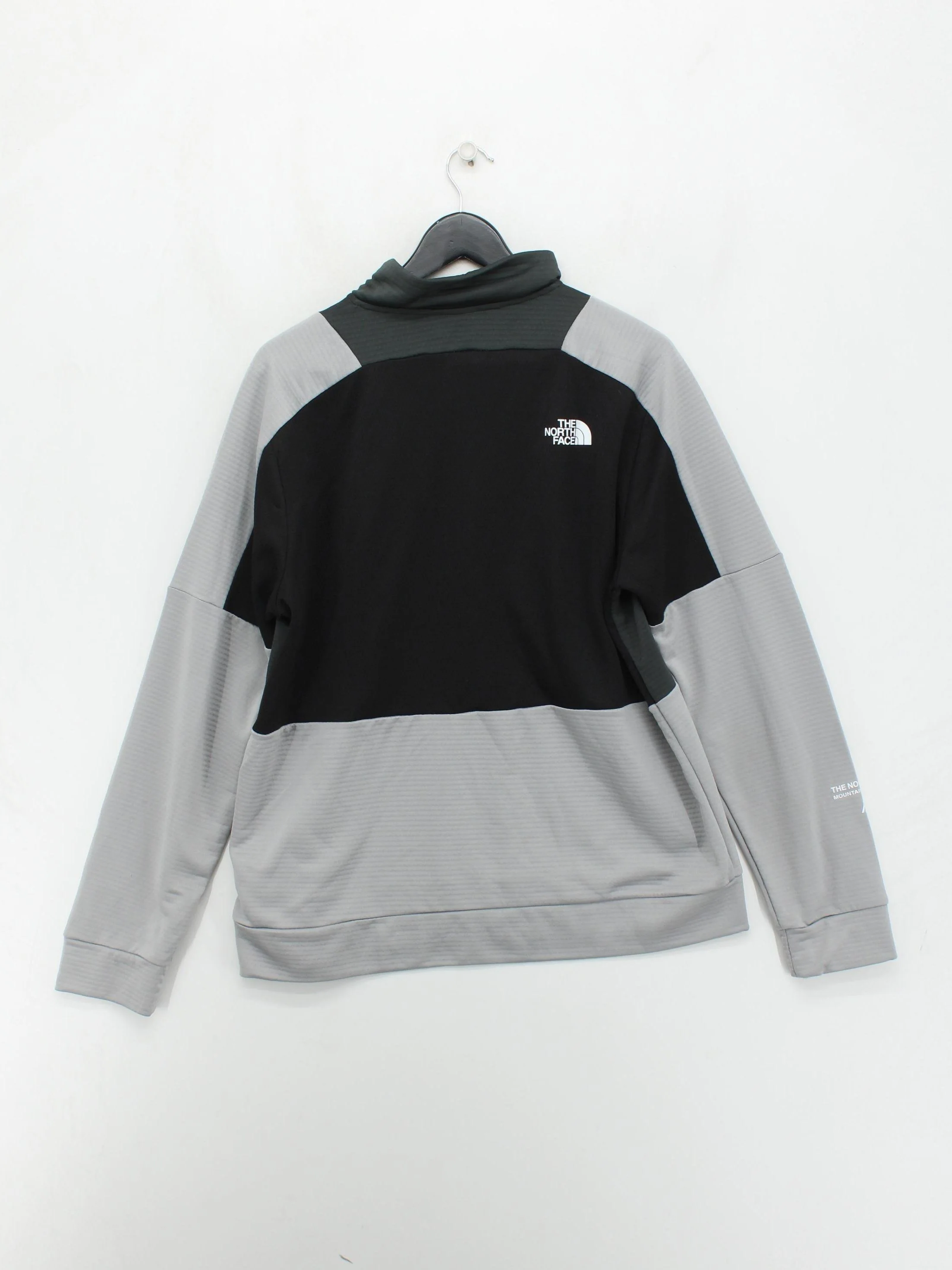 The North Face Men's Hoodie L Grey 100% Polyester Pullover - Image 2