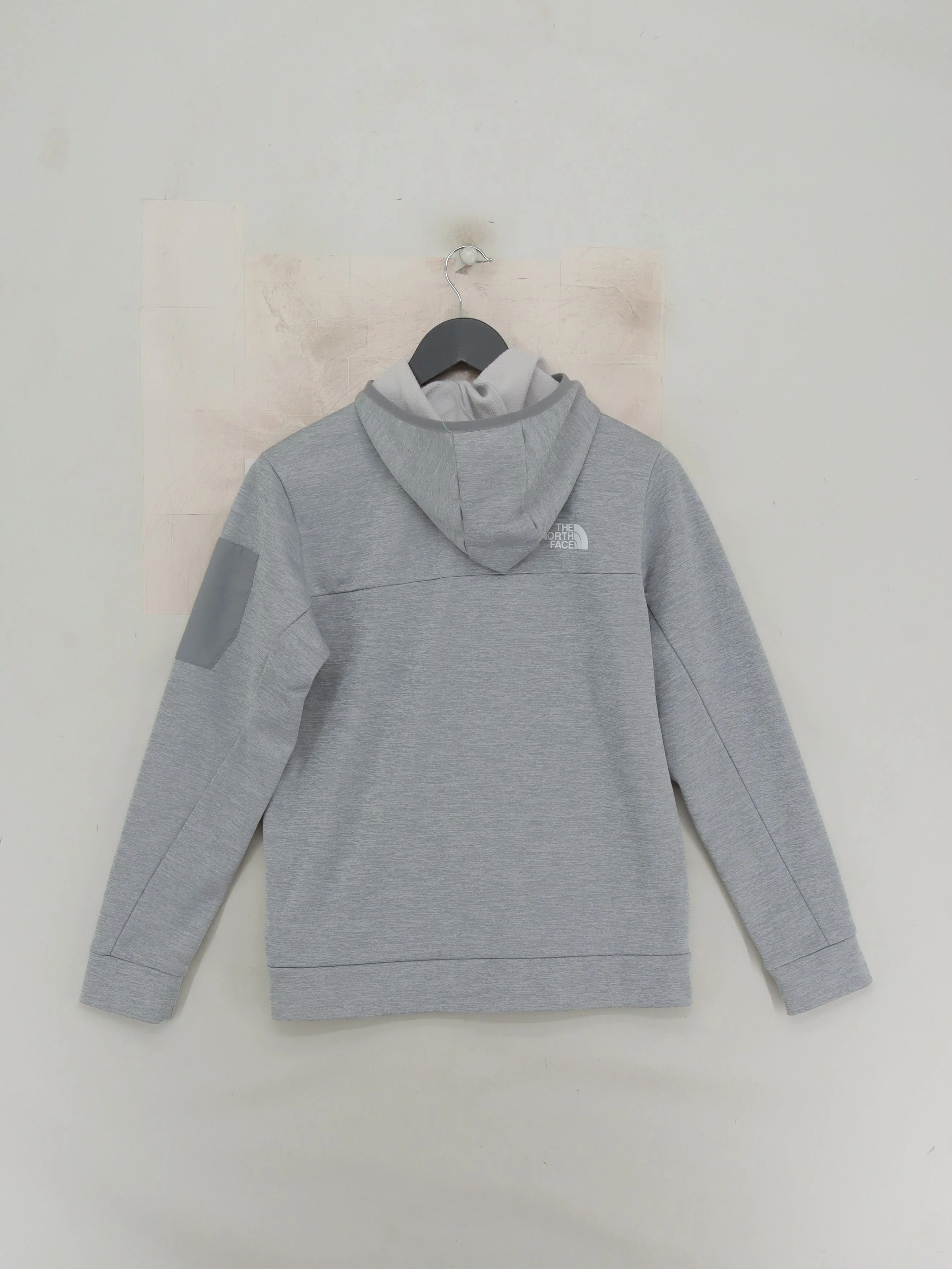 The North Face Men's Hoodie L Grey 100% Polyester Pullover - Image 2